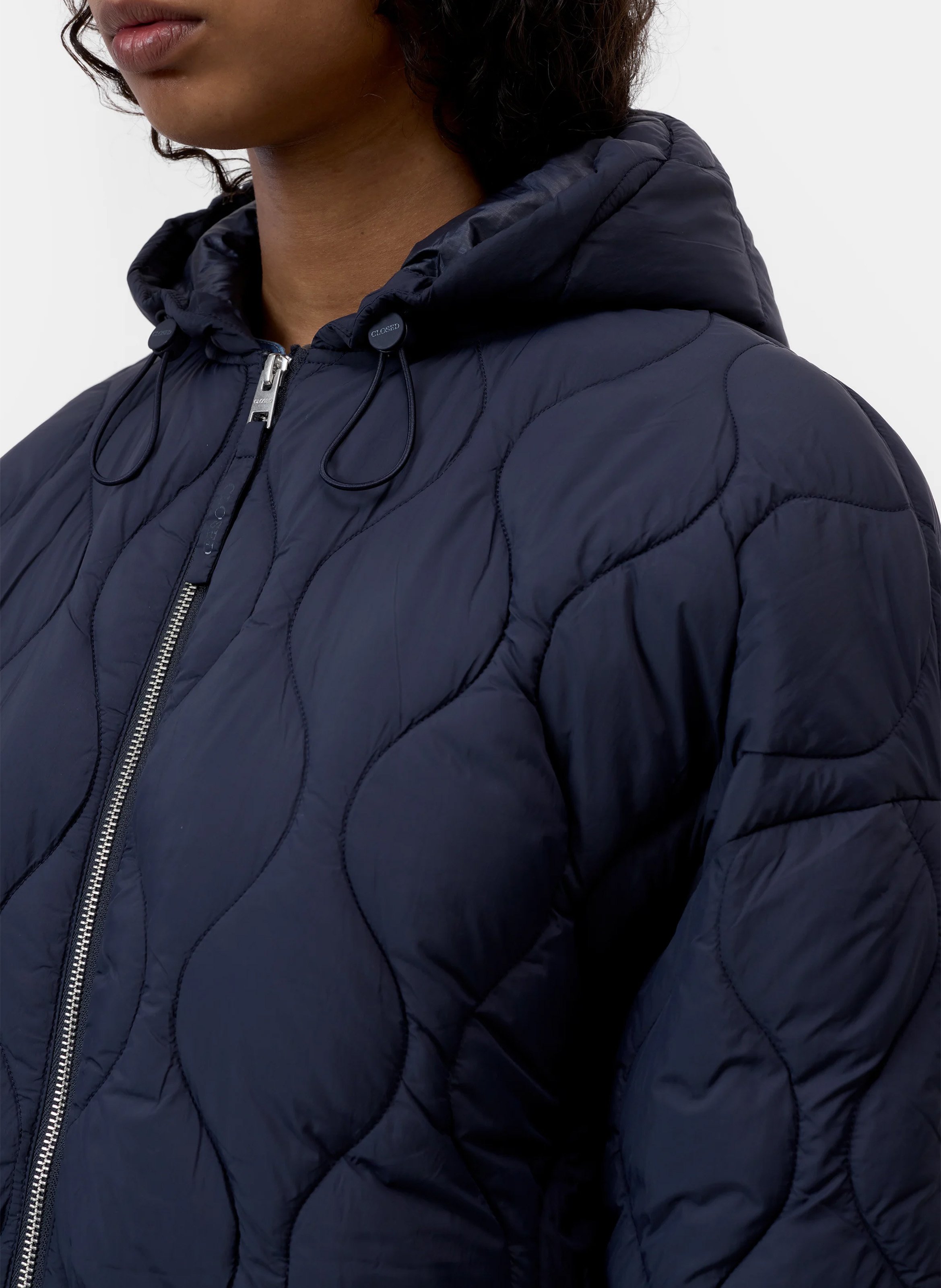 Oversized quilted jacket CLOSED Blue