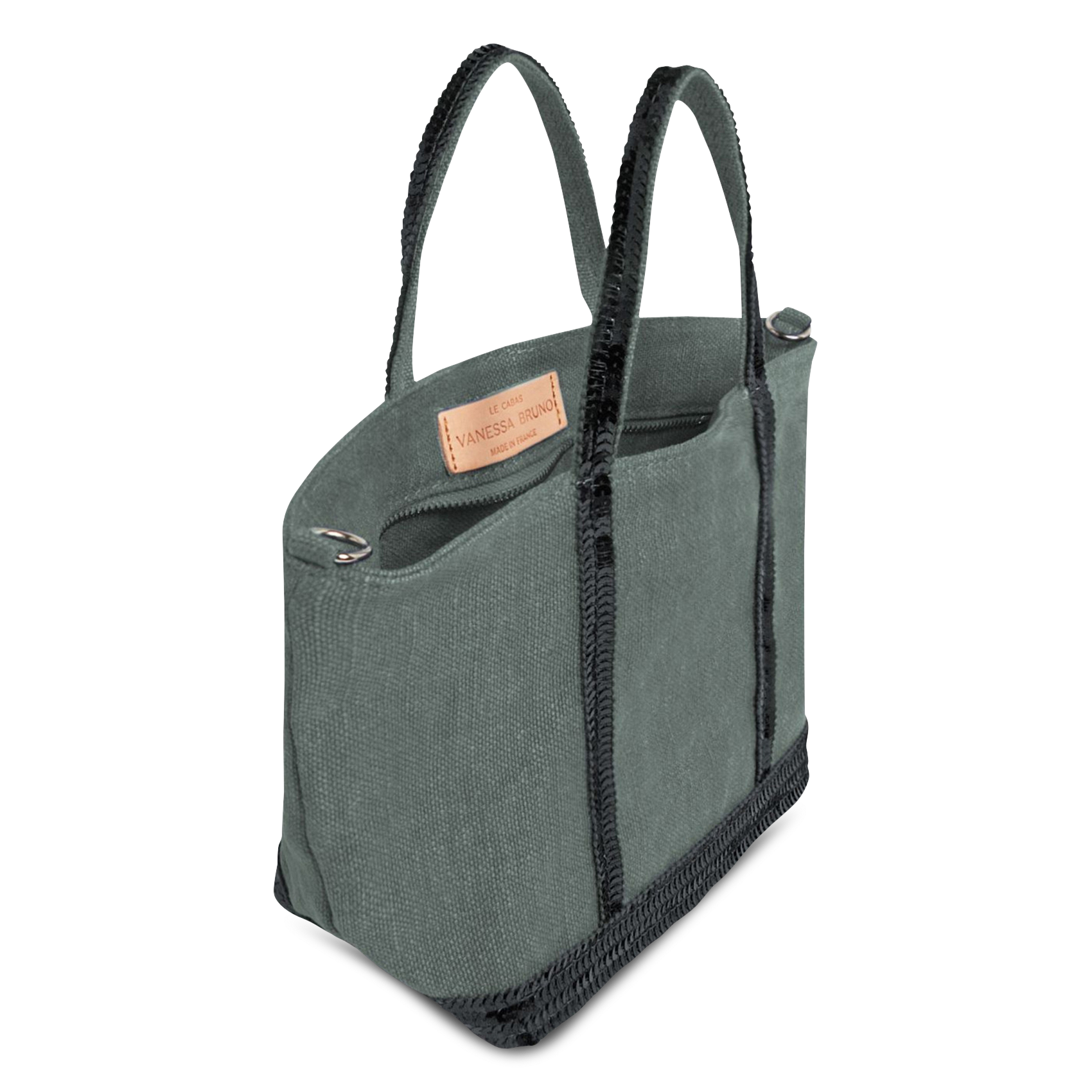 Leinen-Shopper mit Pailletten VANESSA BRUNO Grun