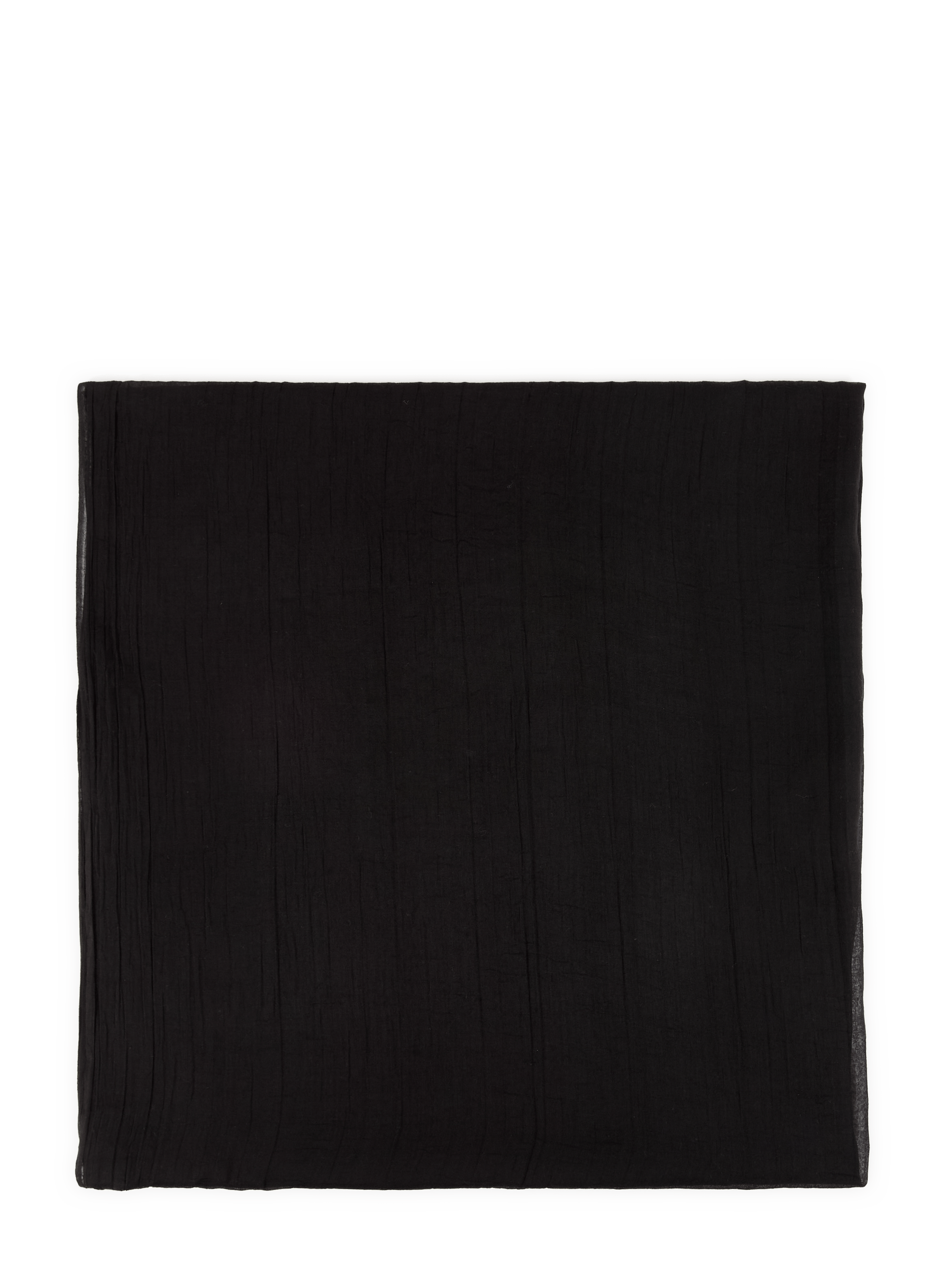 Solid stole with tapered edges AU PRINTEMPS PARIS Black