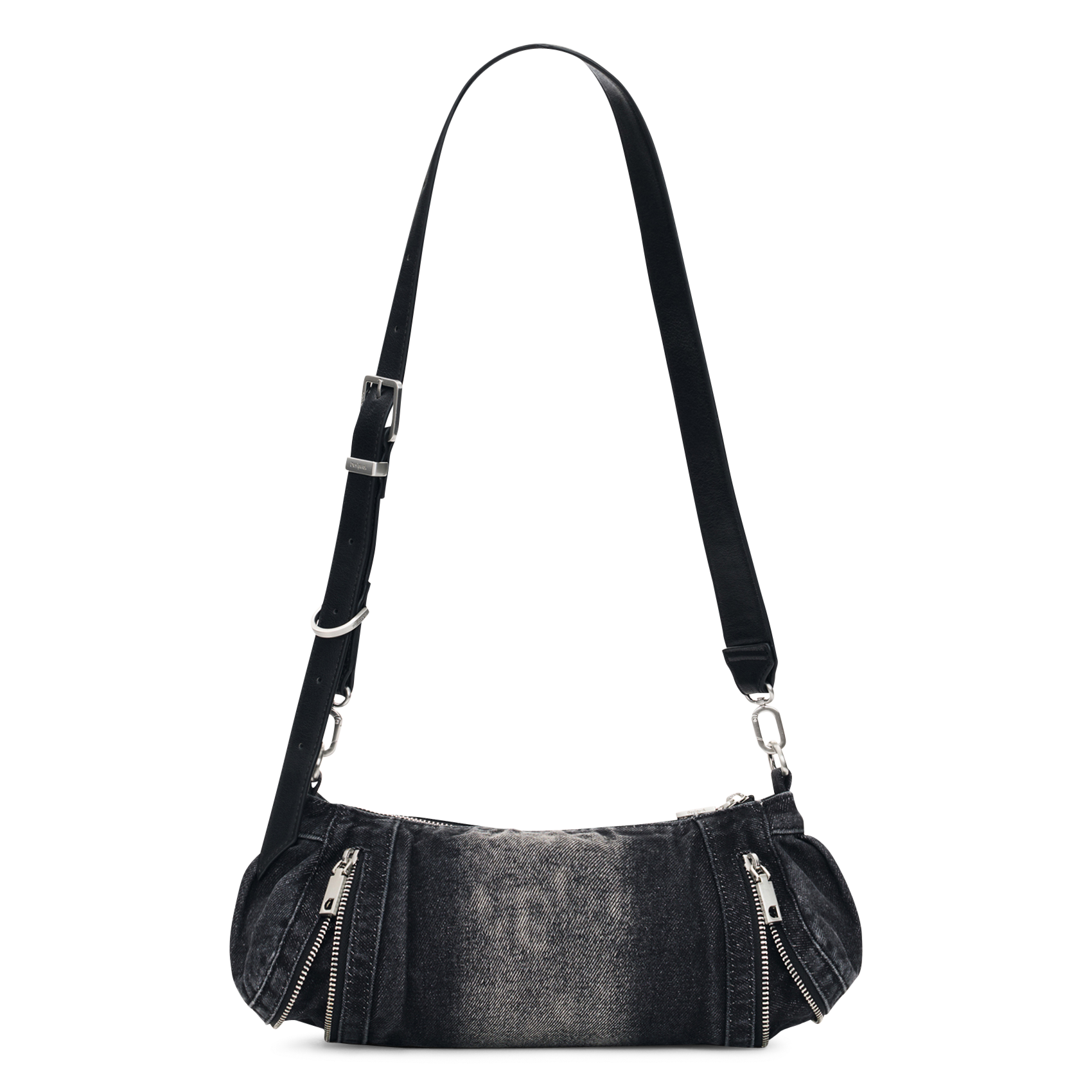 Sac porté épaule en denim de coton mélangé DESIGUAL Noir