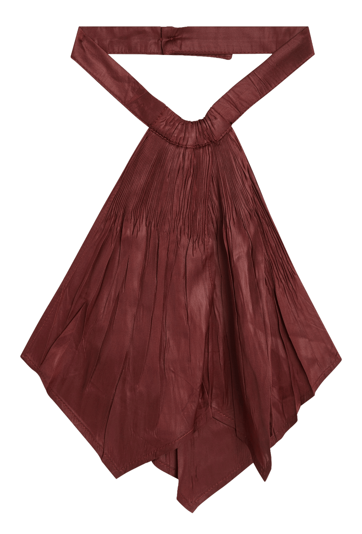 Solid ruffled tie COTELAC Pink