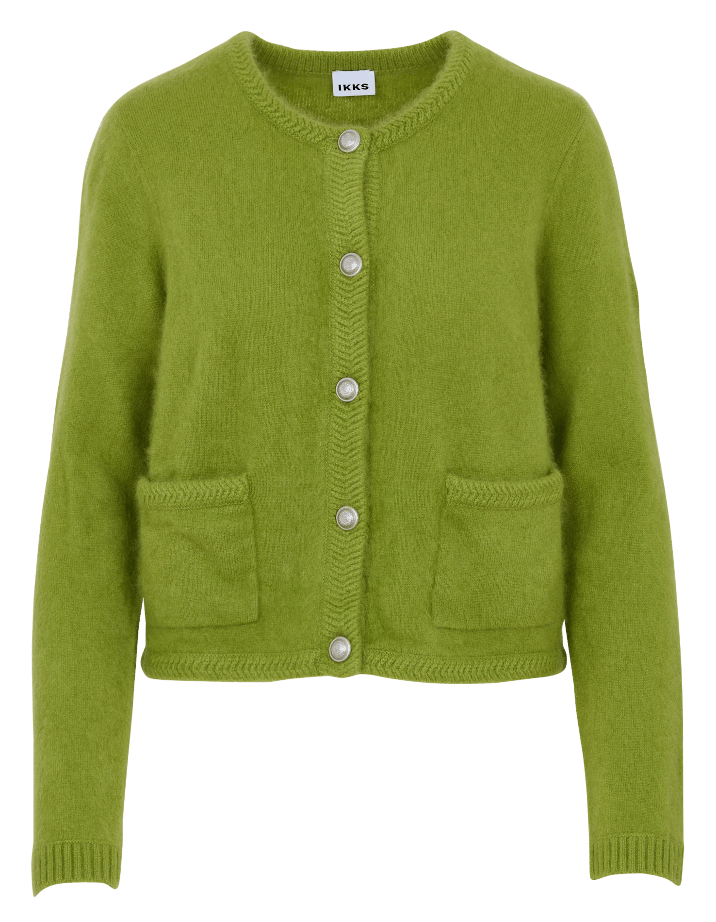 Strickjacke aus Wolle mit Rundhalsausschnitt IKKS