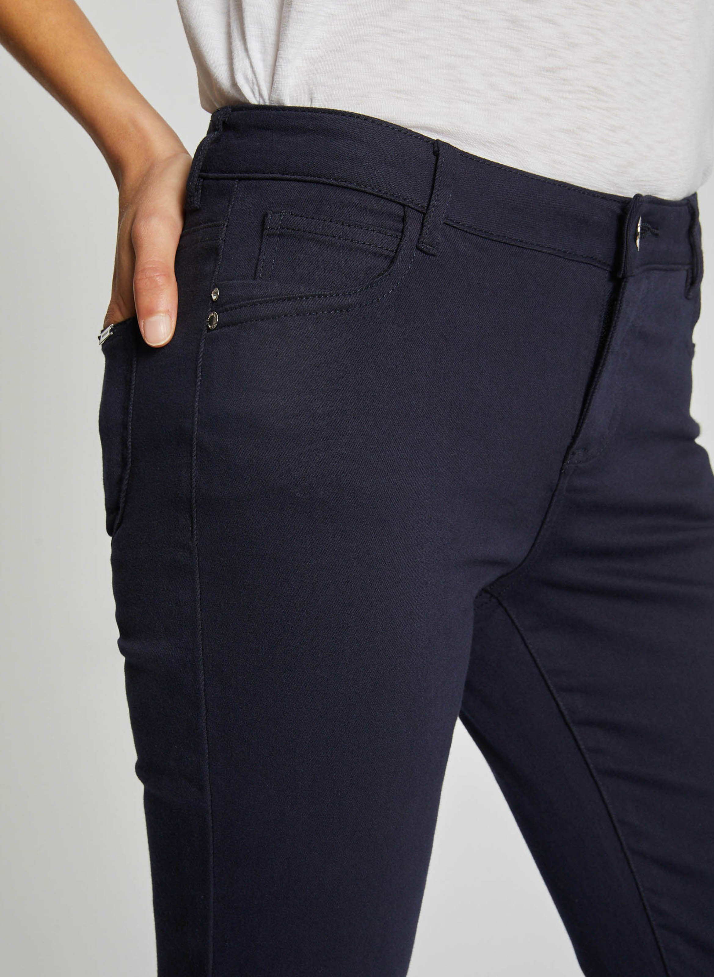 Skinny broek met lage taille MORGAN Blauw