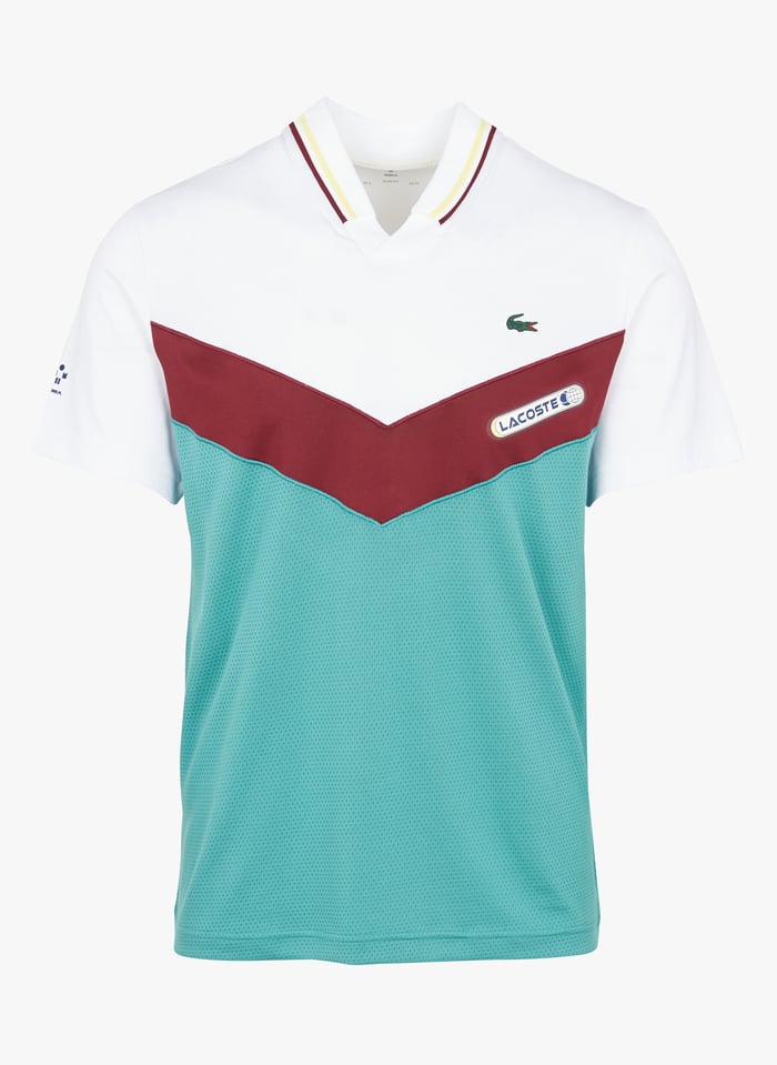 Tee shirt lacoste sales col v homme