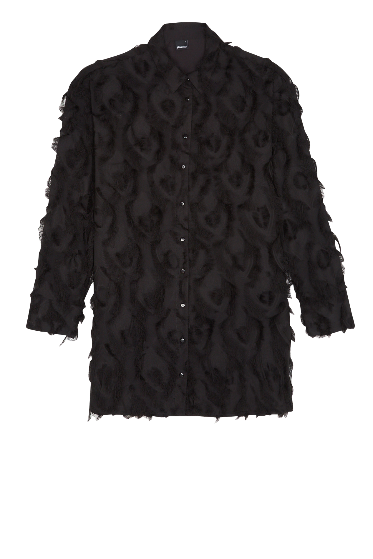 Blouse met klassieke kraag GINA TRICOT Zwart