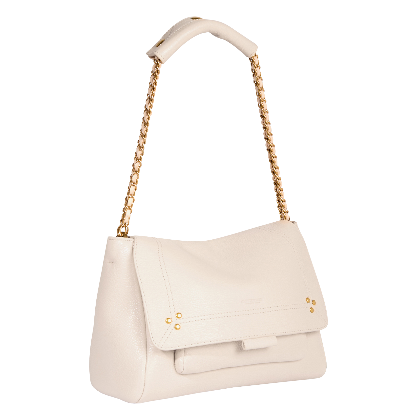 Sac besace en cuir JEROME DREYFUSS Beige