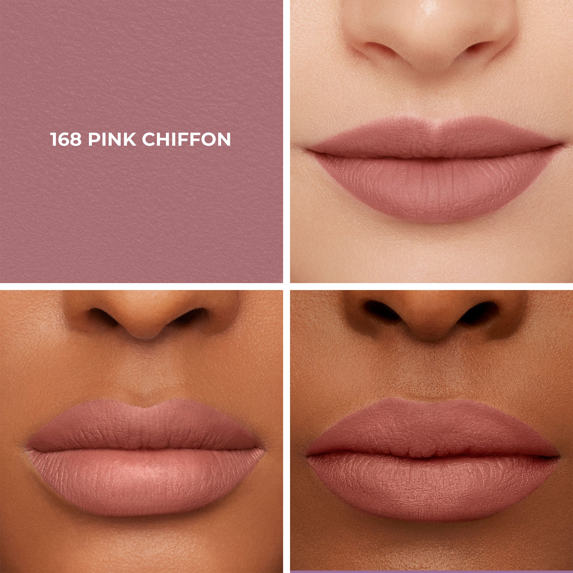 CAVIAR SMOOTHING MATTE LIPSTICK 168 pink chiffon  
