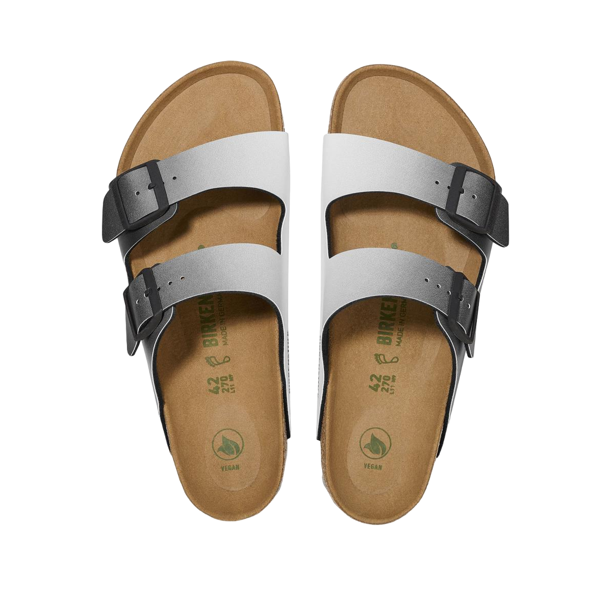 Faux leather sandals BIRKENSTOCK Black
