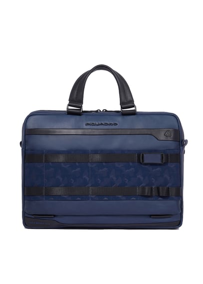 Piquadro Sac fin pour ordinateur 15,6, extensible Homme cuir bleu Piquadro Sac fin pour ordinateur 15,6, extensible Homme cuir bleu