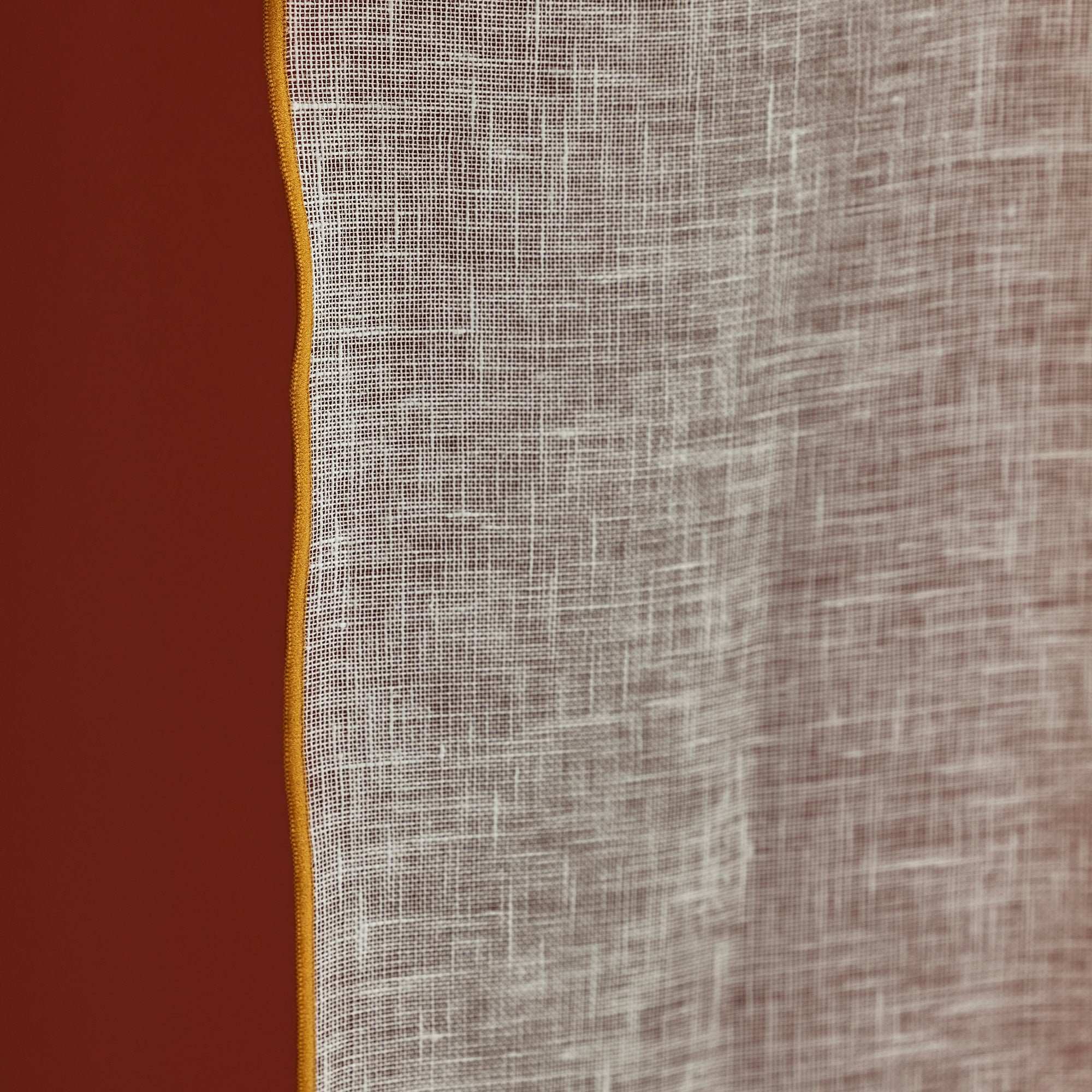 Voile curtain panel MADURA White