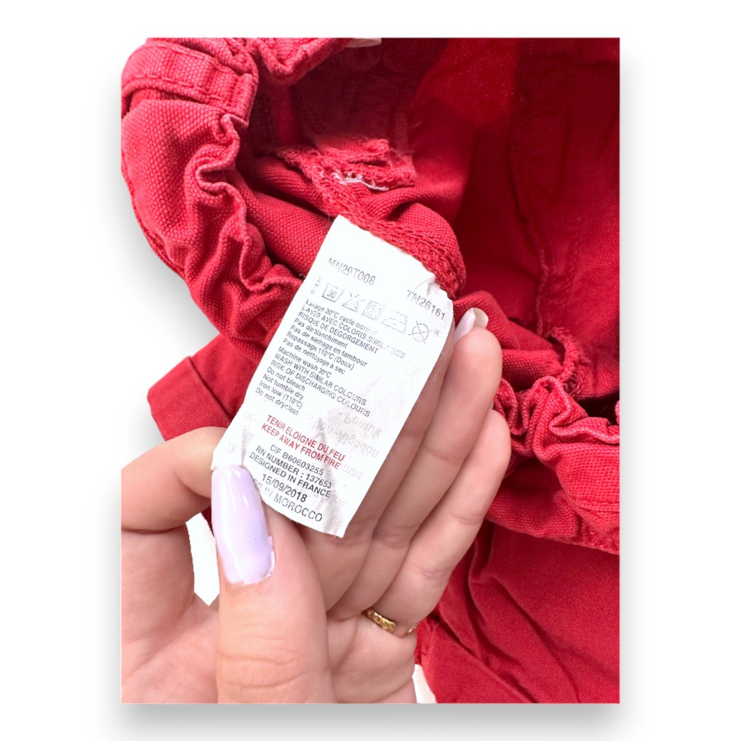 Short baby red - 18 months TARTINE ET CHOCOLAT - seconde-main Red