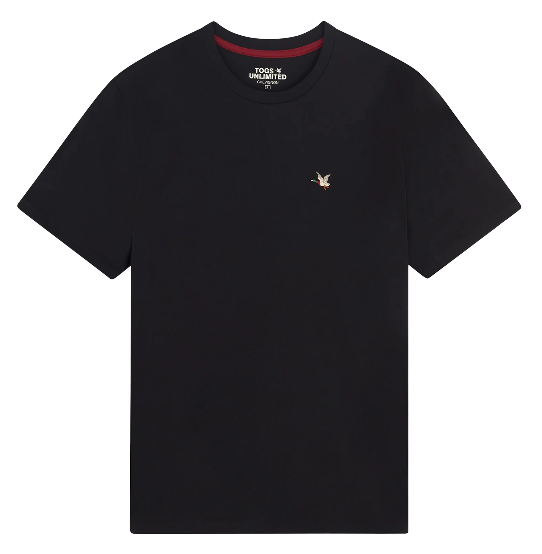 Straight screen-printed cotton T-shirt CHEVIGNON Black