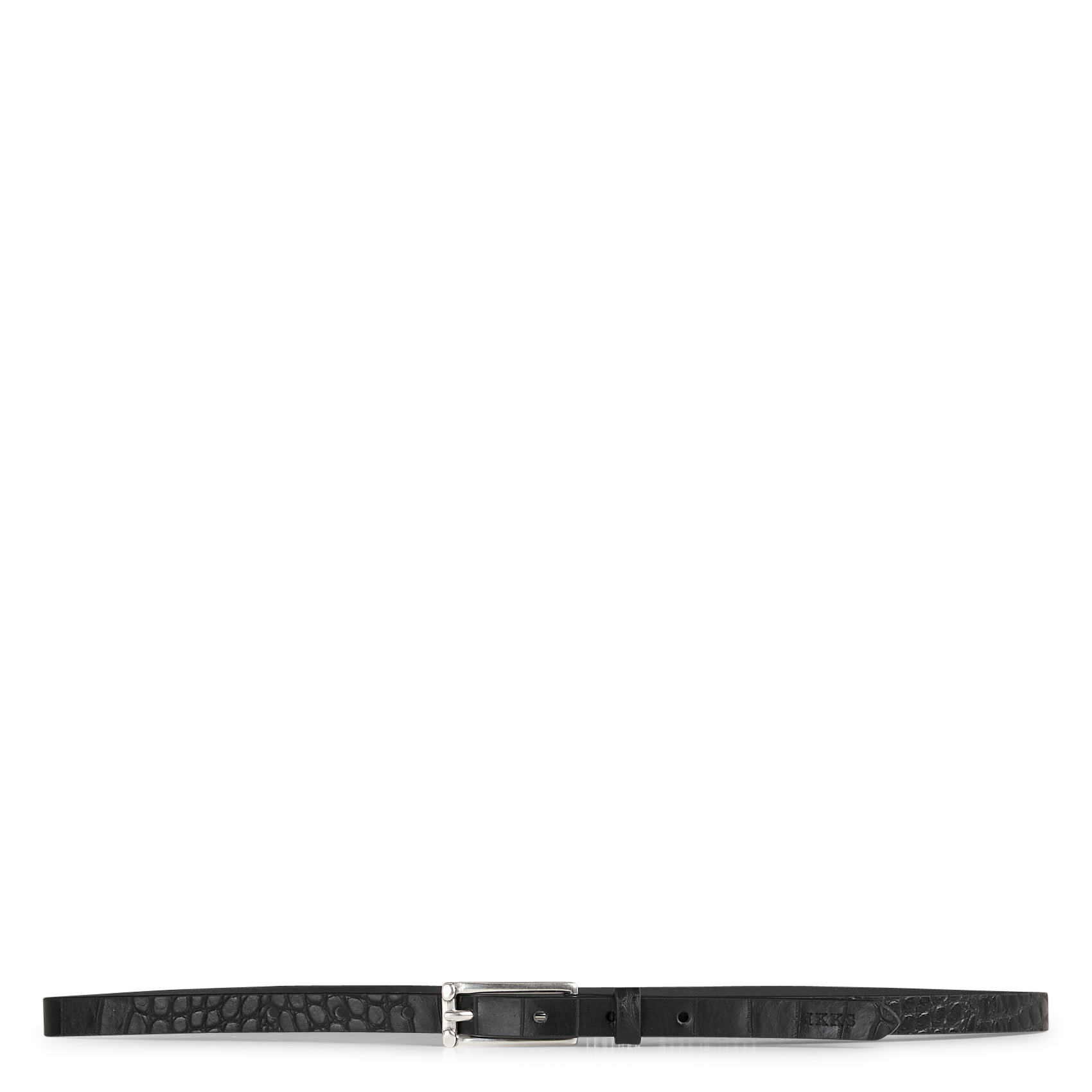 Cracked-effect belt IKKS Black