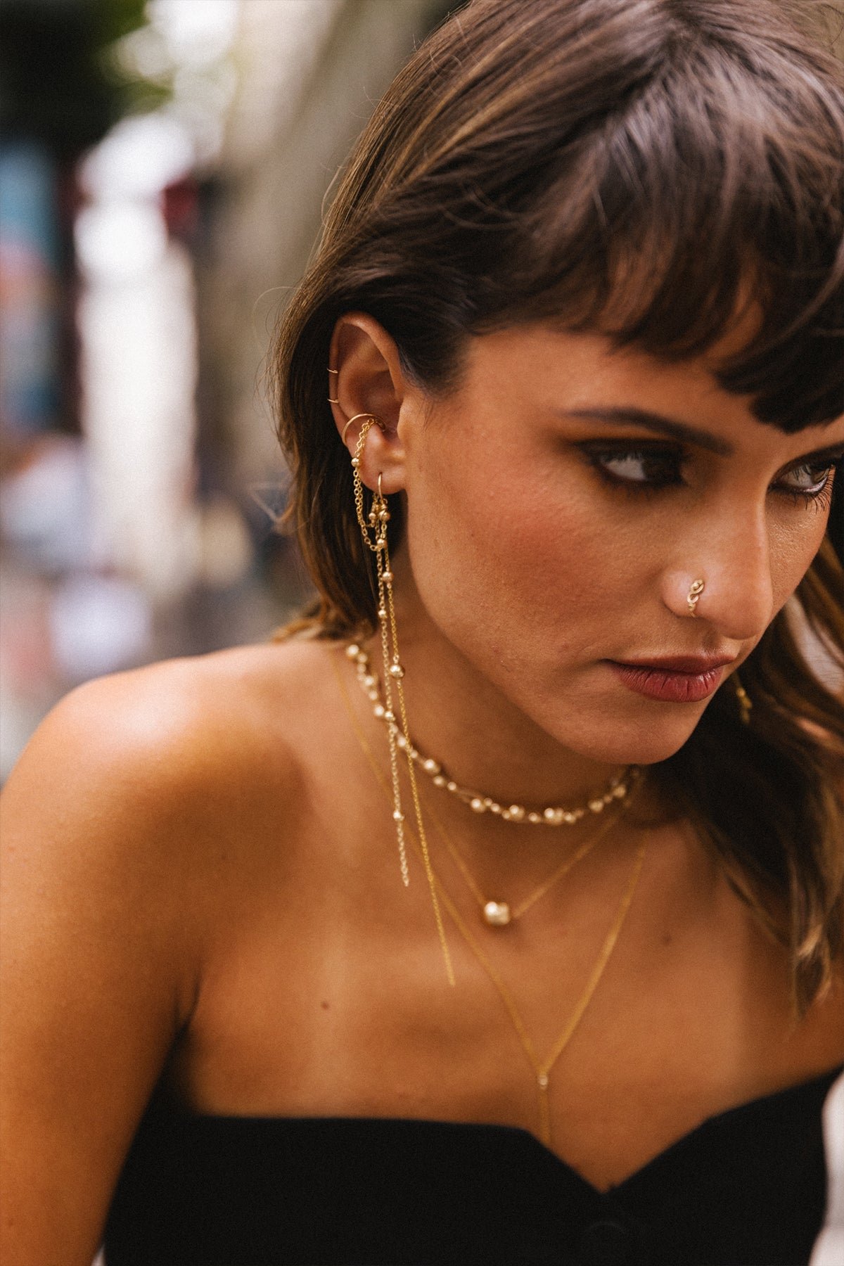 Faux piercing maia - gold YAY Golden