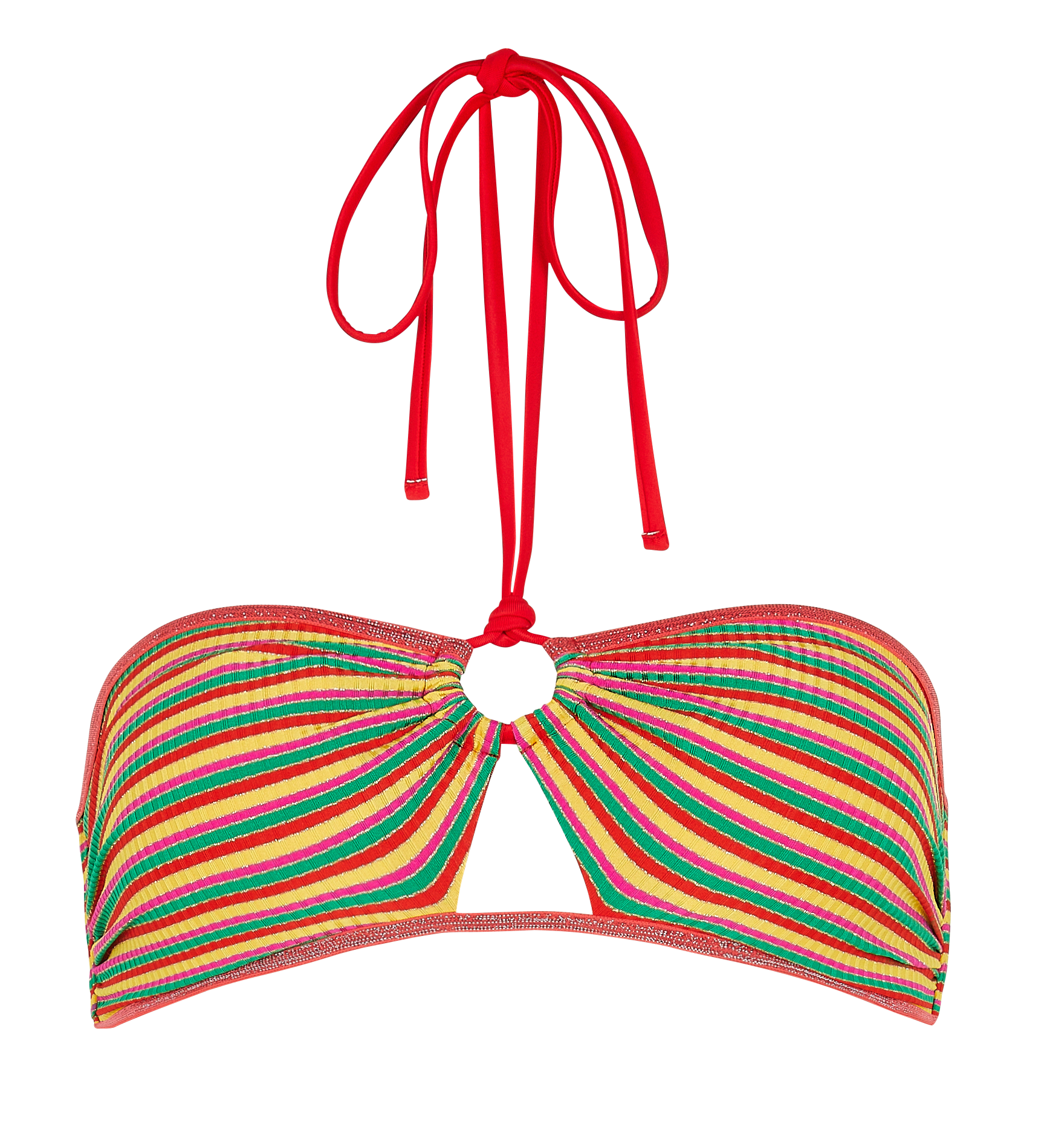 Haut de maillot de bain à rayures LA NOUVELLE Multicolore