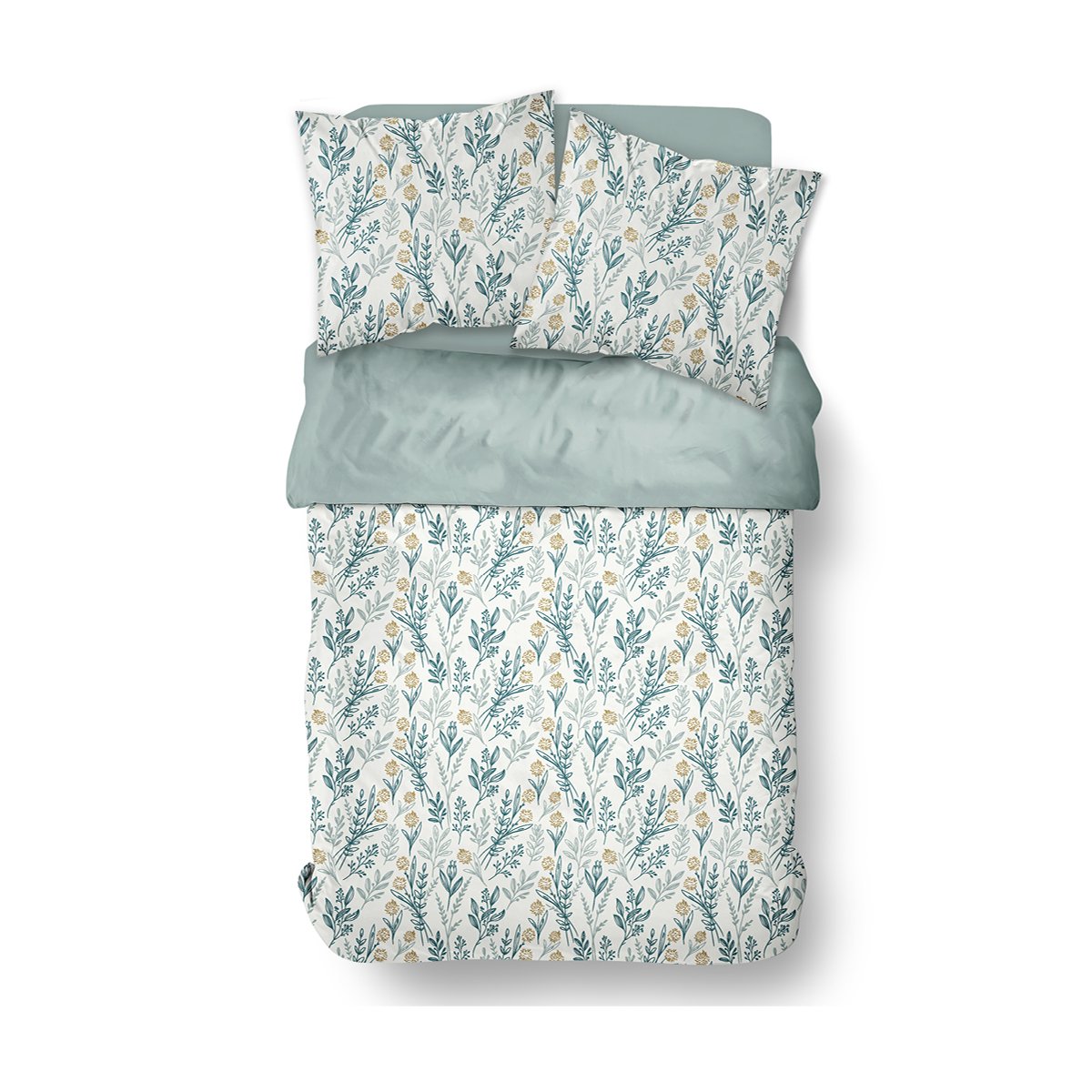 Printed cotton bed set TODAY LINGE DE MAISON White