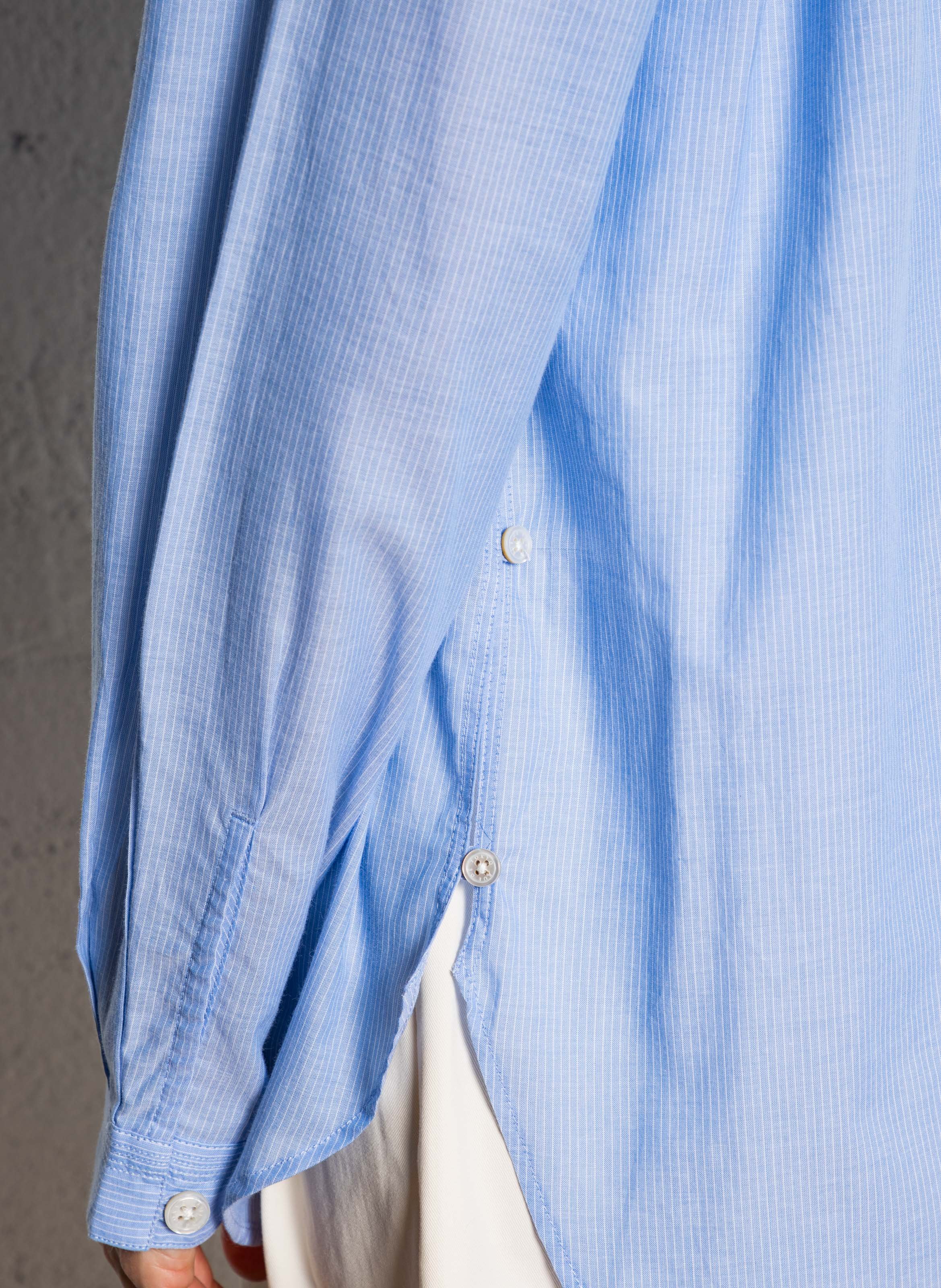 Long loose-fit cotton shirt RUE DE TOKYO Blue