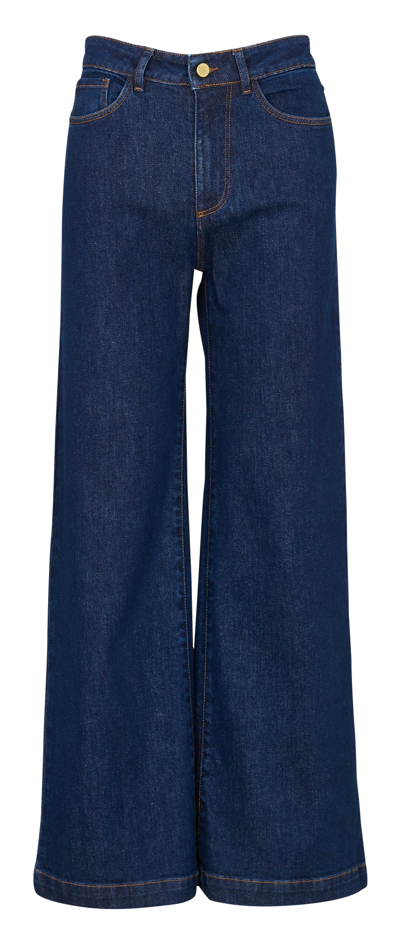 Cotton-blend wide-leg jeans I CODE Blue