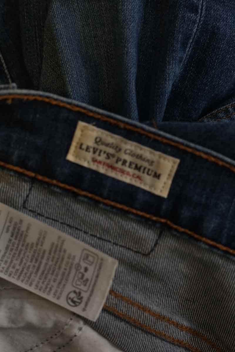Cotton straight jeans LEVI'S - Seconde main Blue