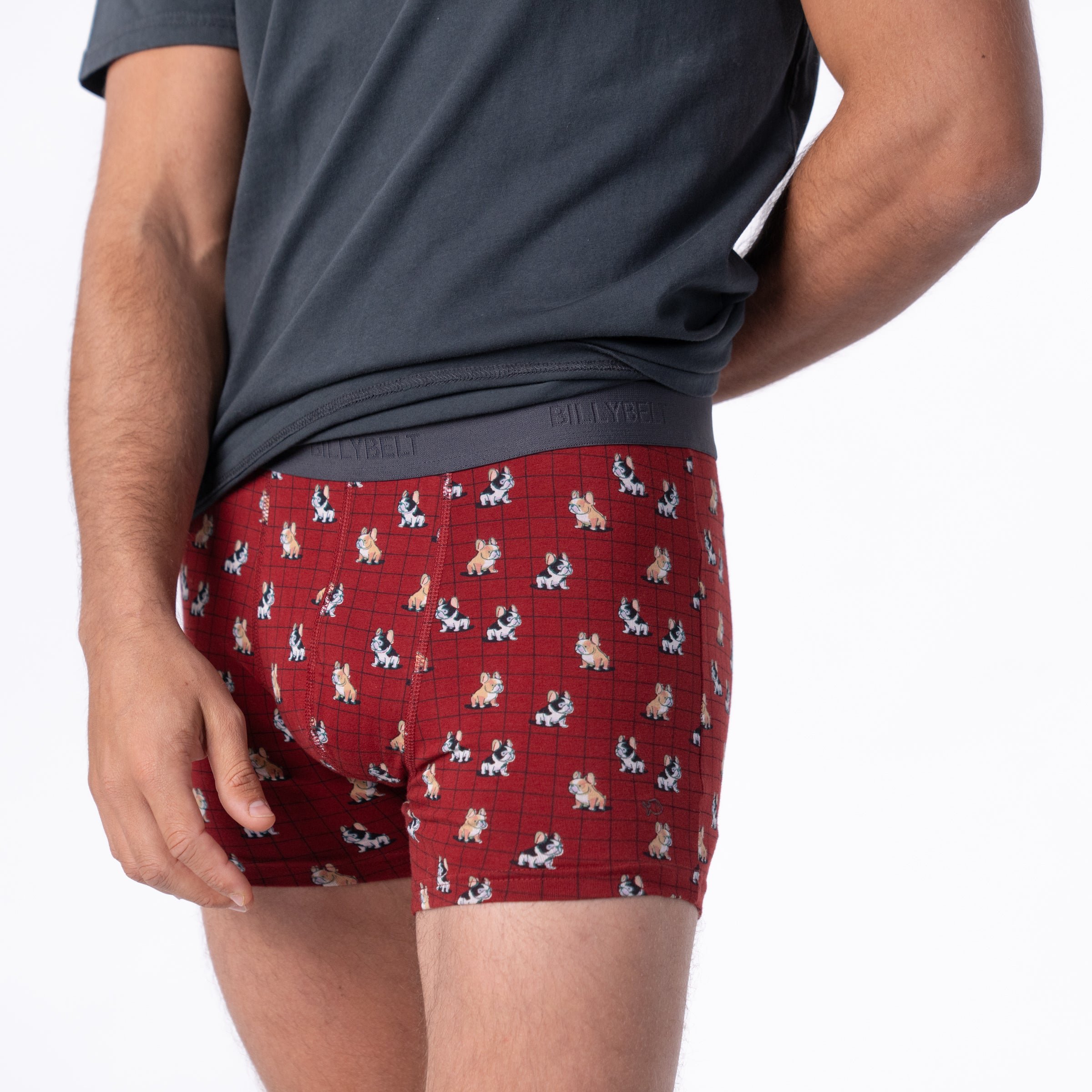 Organic cotton boxers BILLYBELT Red
