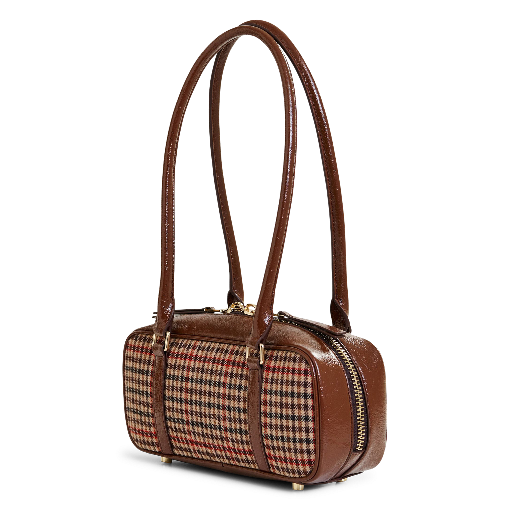 Sac épaule en laine mélangée ESSENTIEL ANTWERP Marron