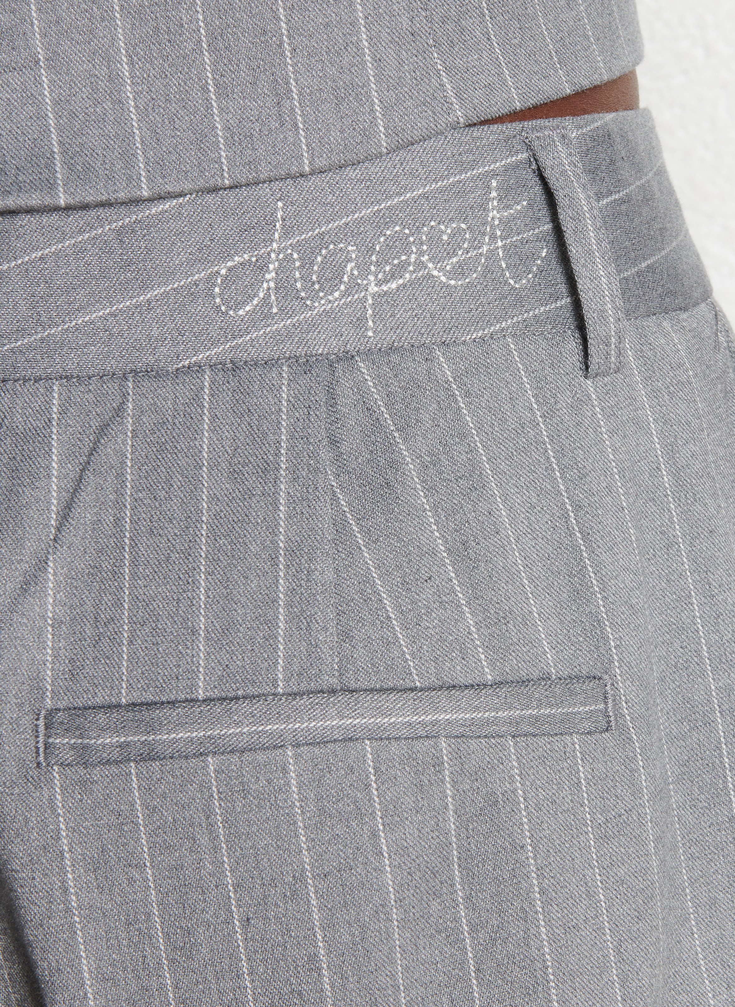 Wijde, gestreepte broek FABIENNE CHAPOT Wit