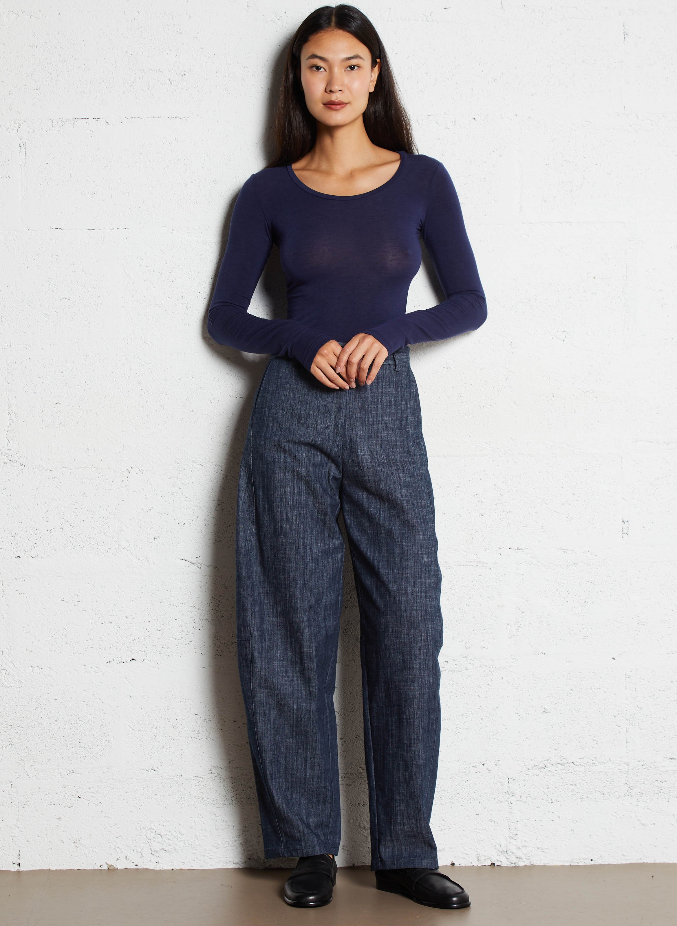 Fitted round neck T-shirt IMPERIAL Blue