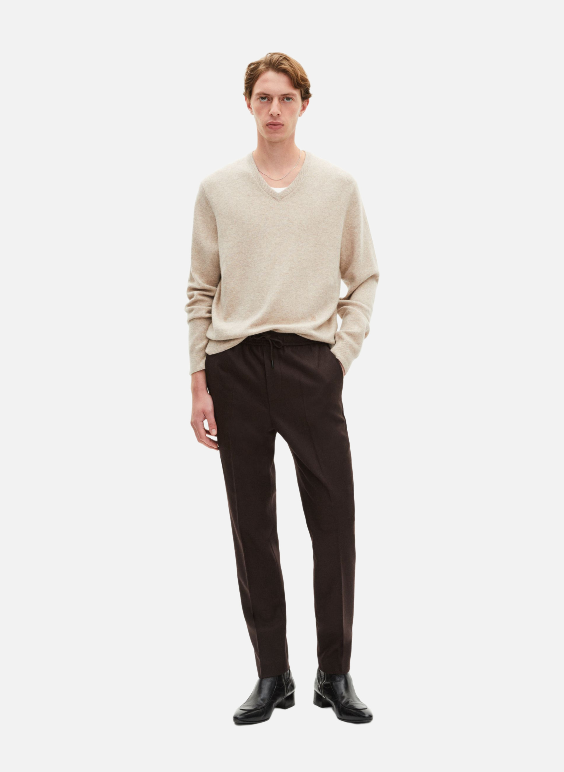 Carrot trousers THE KOOPLES Brown