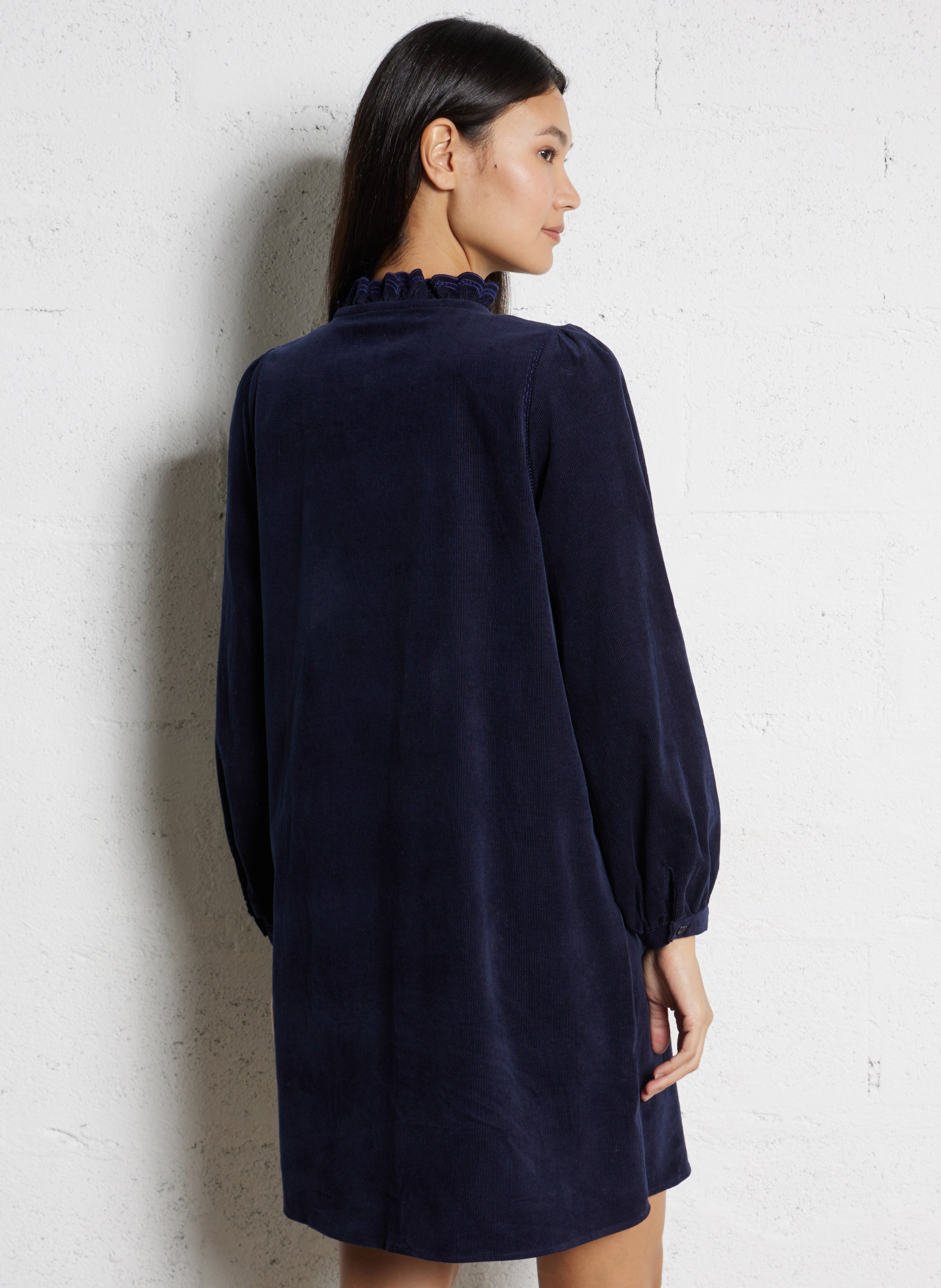 Halflange jurk met print LA PETITE ETOILE Blauw