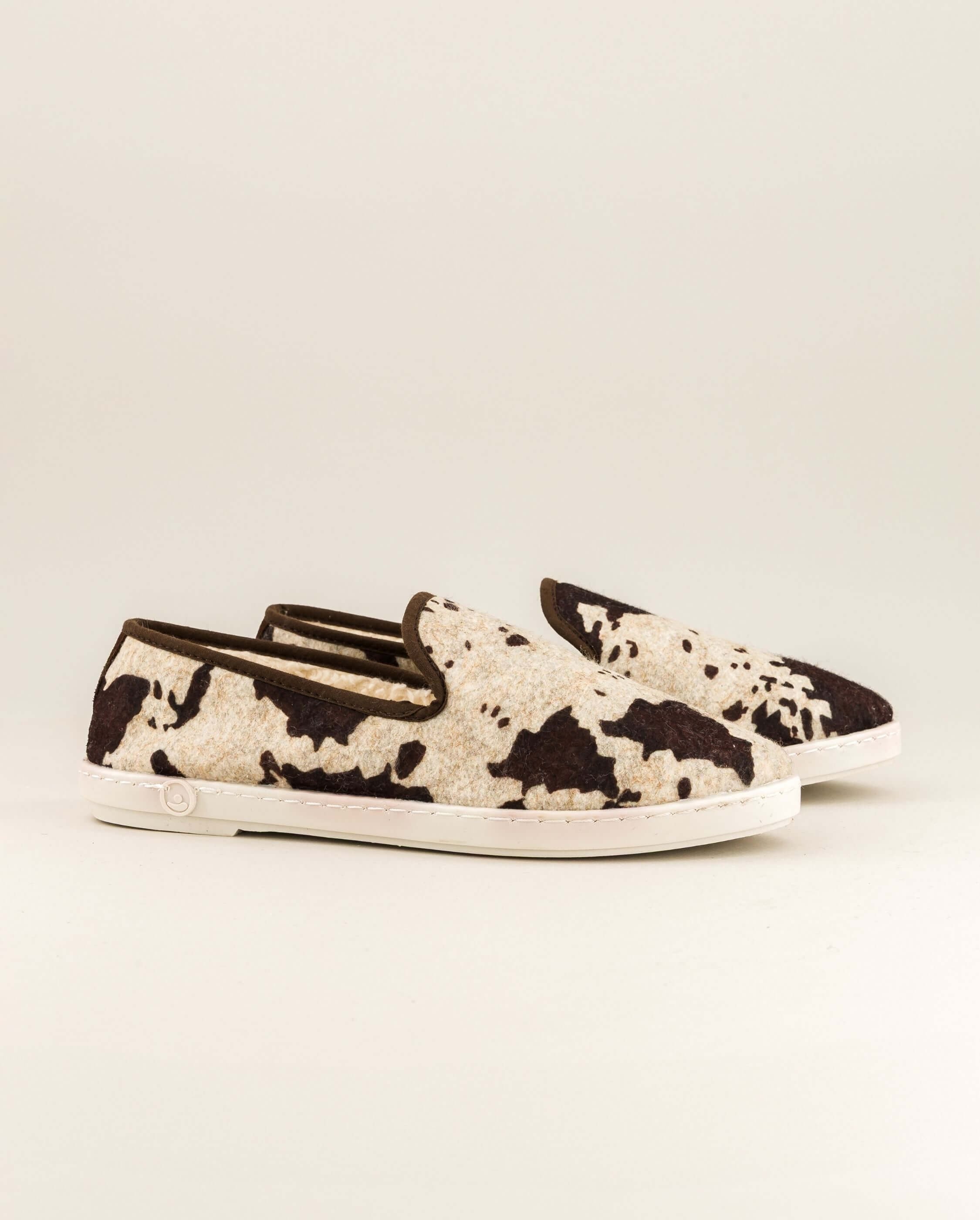 Limited edition women's slipper, cow ANGARDE Brown