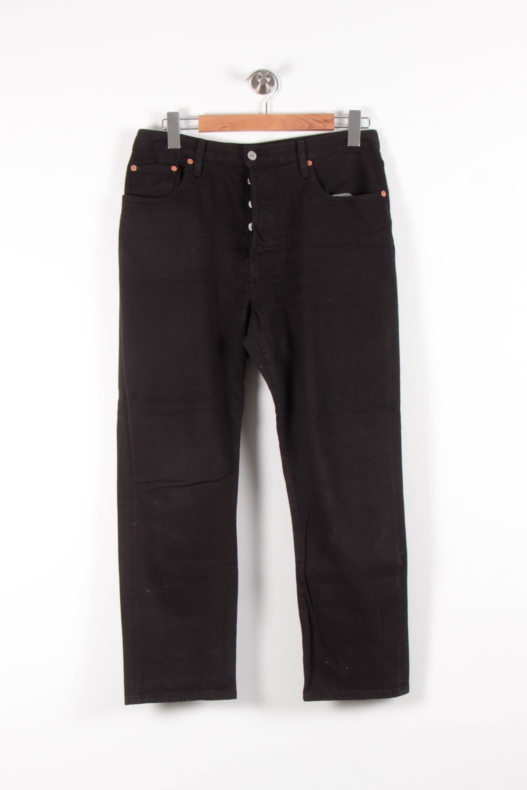 Cropped slim jeans with studs LEVI'S - Seconde main Black