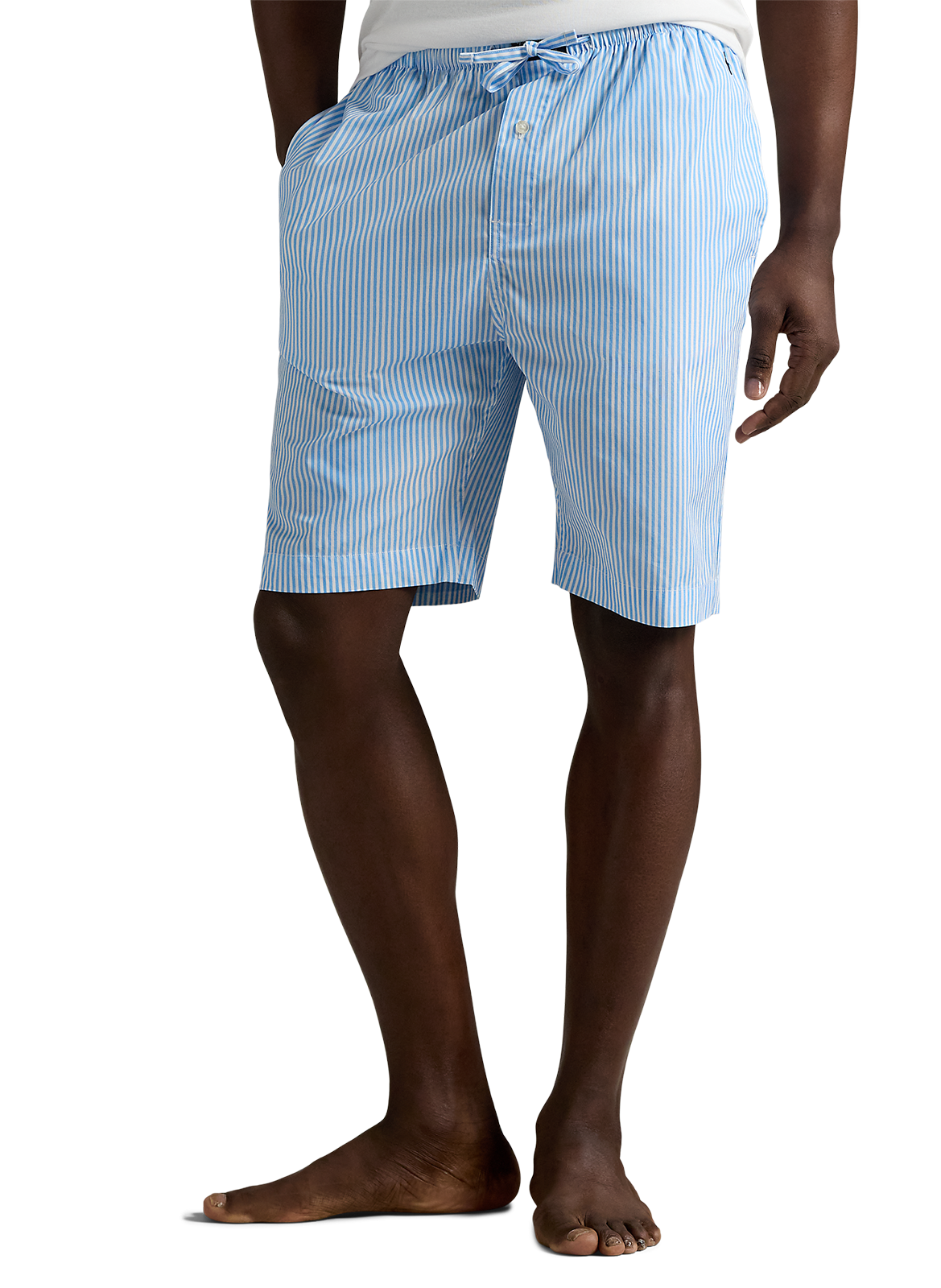 Gestreepte katoenen pyjamashort POLO RALPH LAUREN Blauw