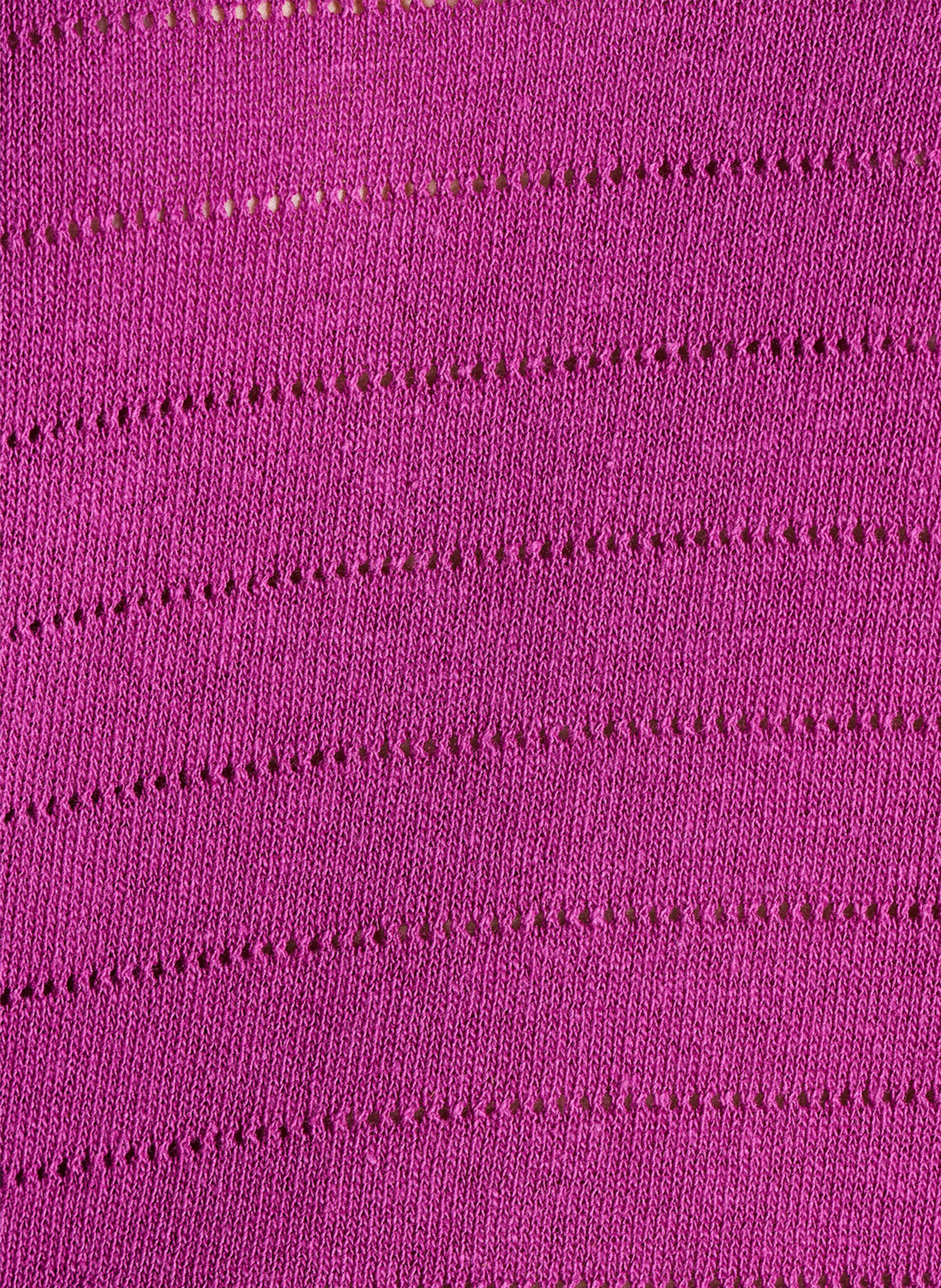 Pullover aus Baumwoll-Mix mit V-Ausschnitt LA FEE MARABOUTEE Violett