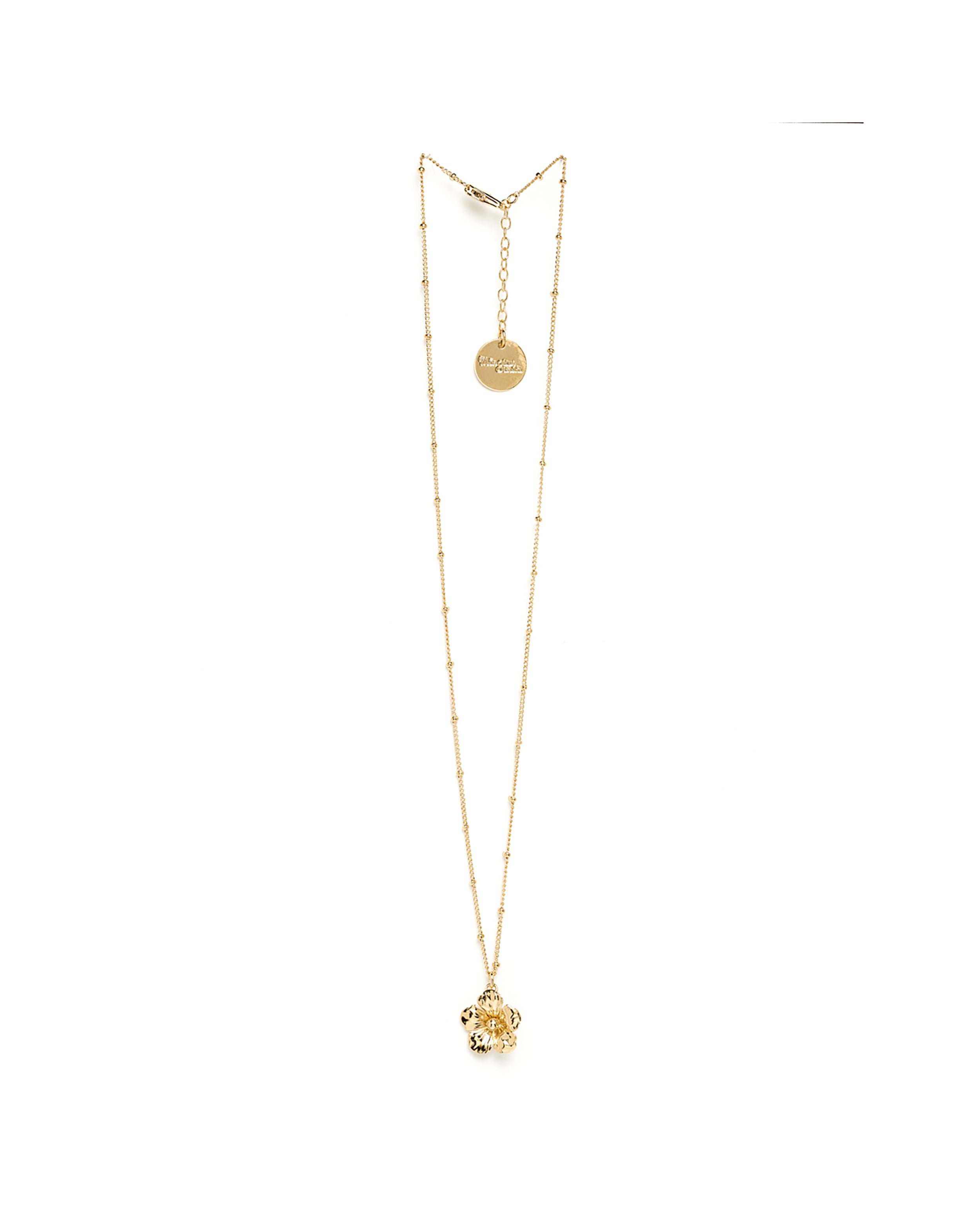 Gold-plated flower necklace Golden