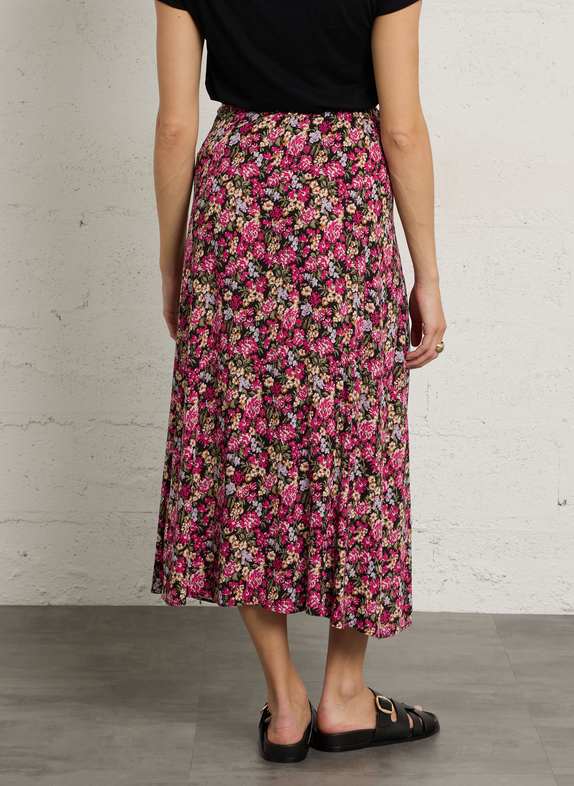 Kurzer Rock mit Print DES PETITS HAUTS Mehrfarbig