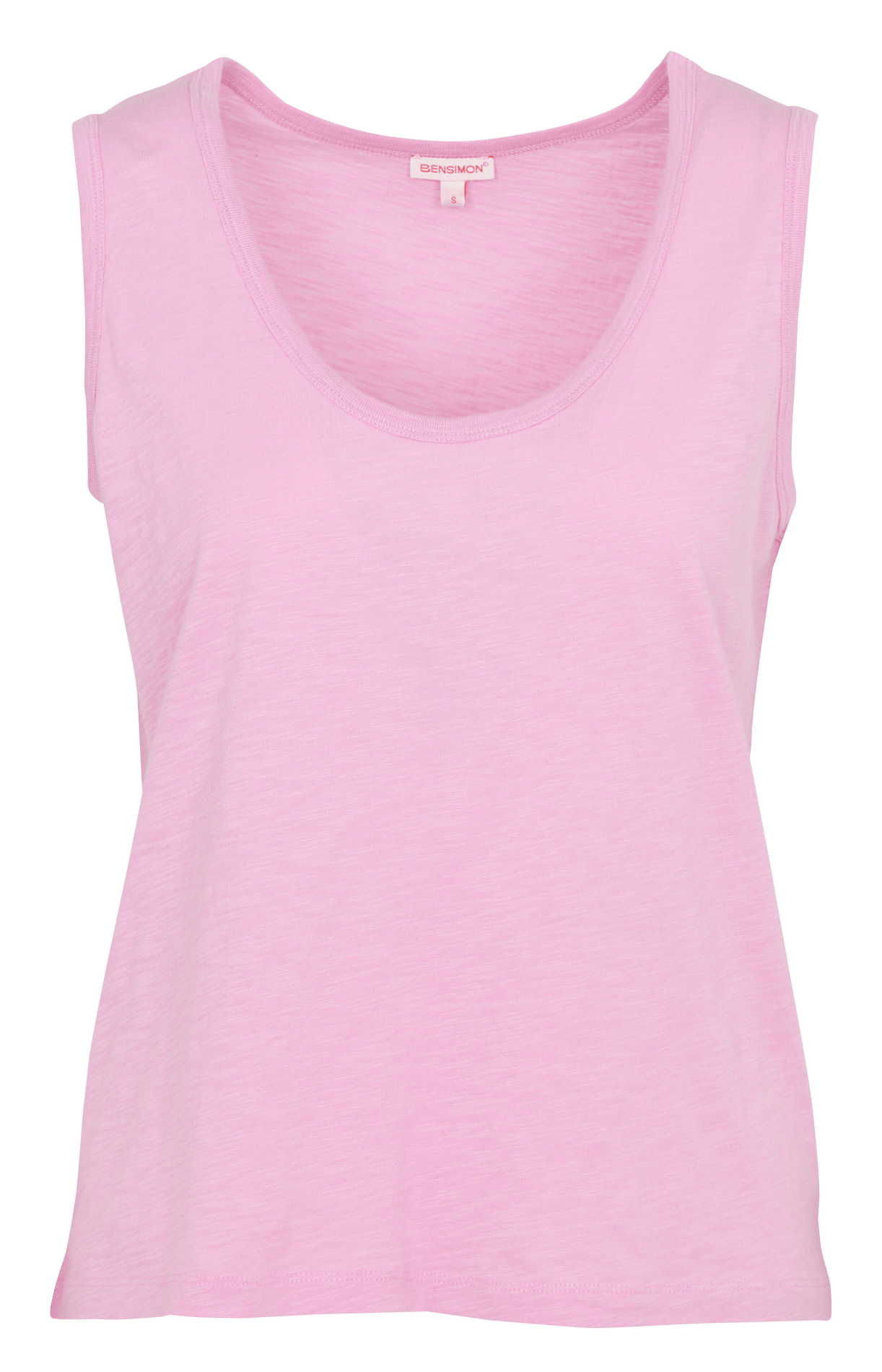 Baumwoll-Pullover mit Rundhalsausschnitt BENSIMON Rosa