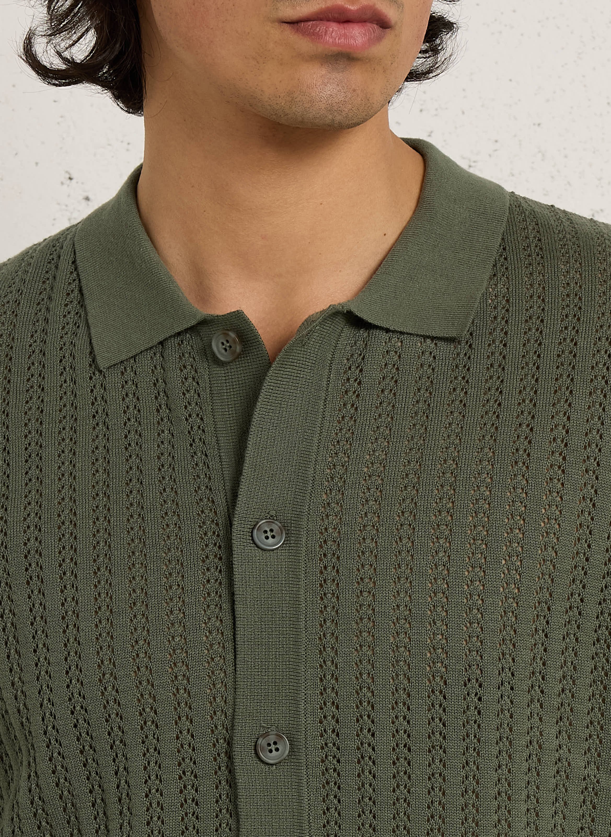 Chemise droit col classique en coton LE TEMPS DES CERISES Blanc