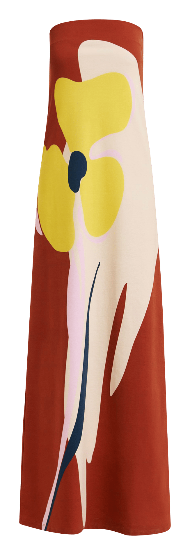 Robe longue bandeau imprimée ESSENTIEL ANTWERP Orange