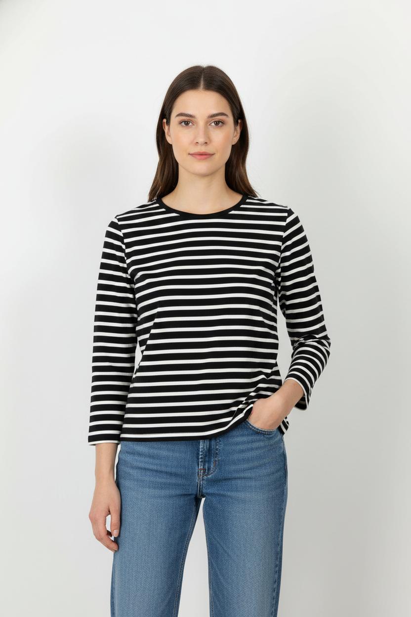 Tommy Badge T-shirt SAINT JAMES - Seconde Main Multicolored