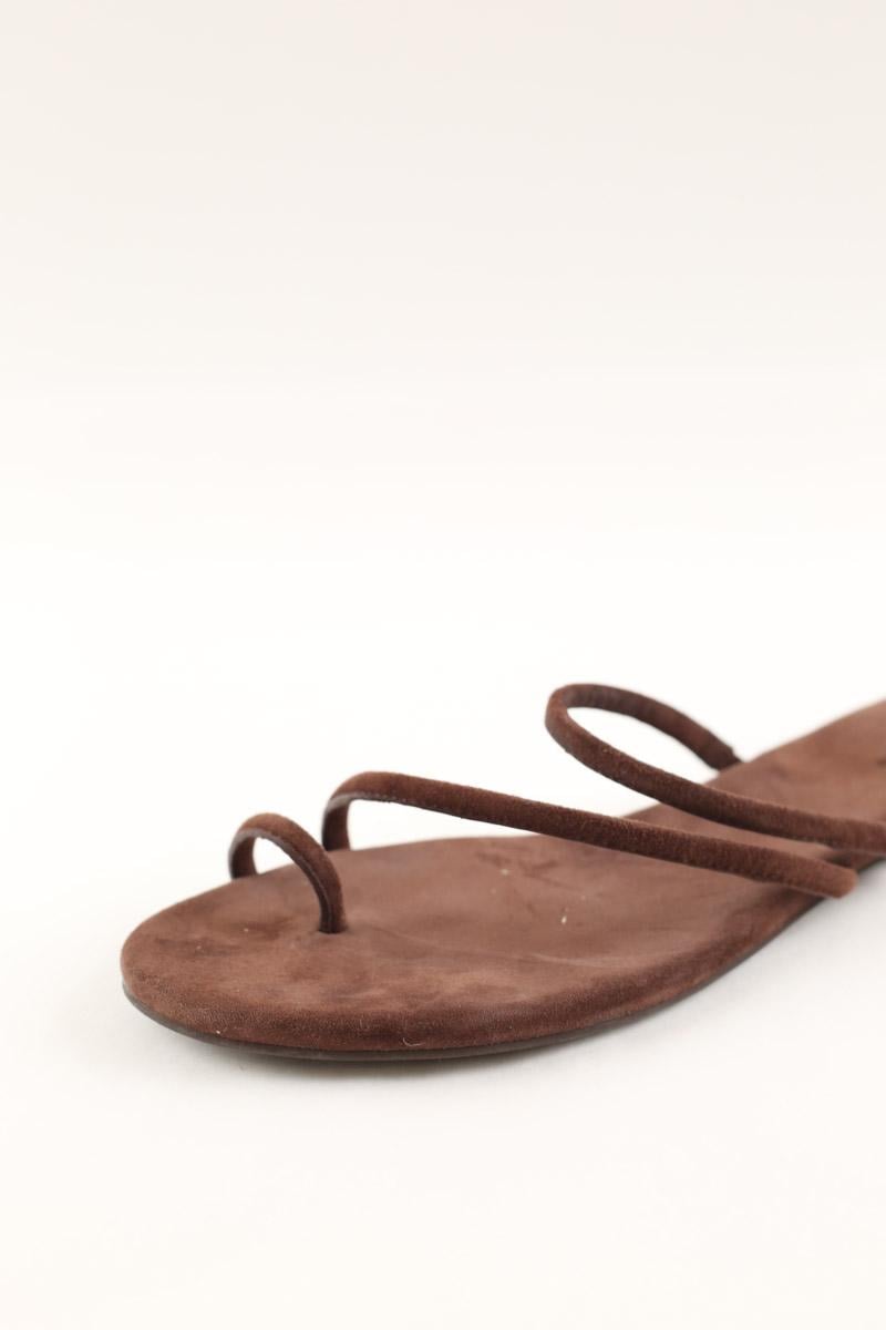 Faux leather sandals REFORMATION - Seconde Main Brown