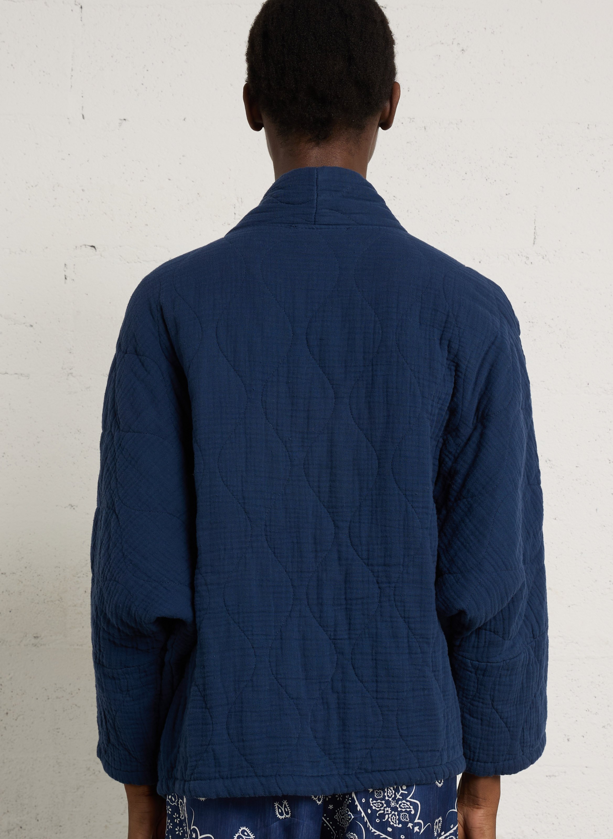 Oversized cotton jacket AOKYANOS Blue