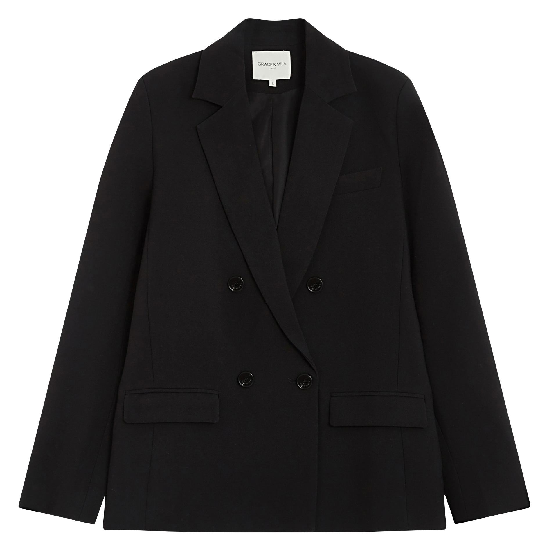 Straight suit jacket GRACE ET MILA Black