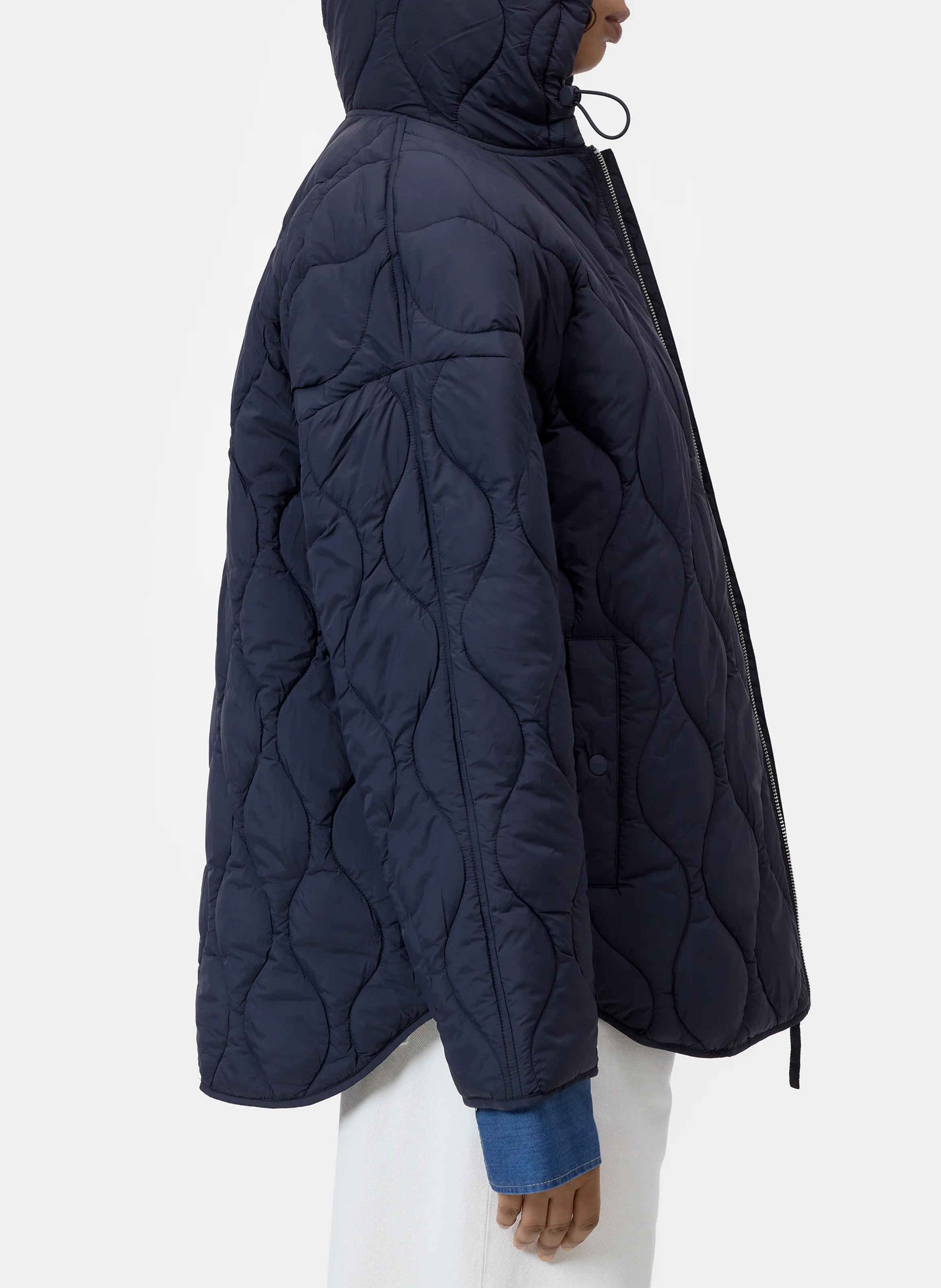 Oversized quilted jacket CLOSED Blue