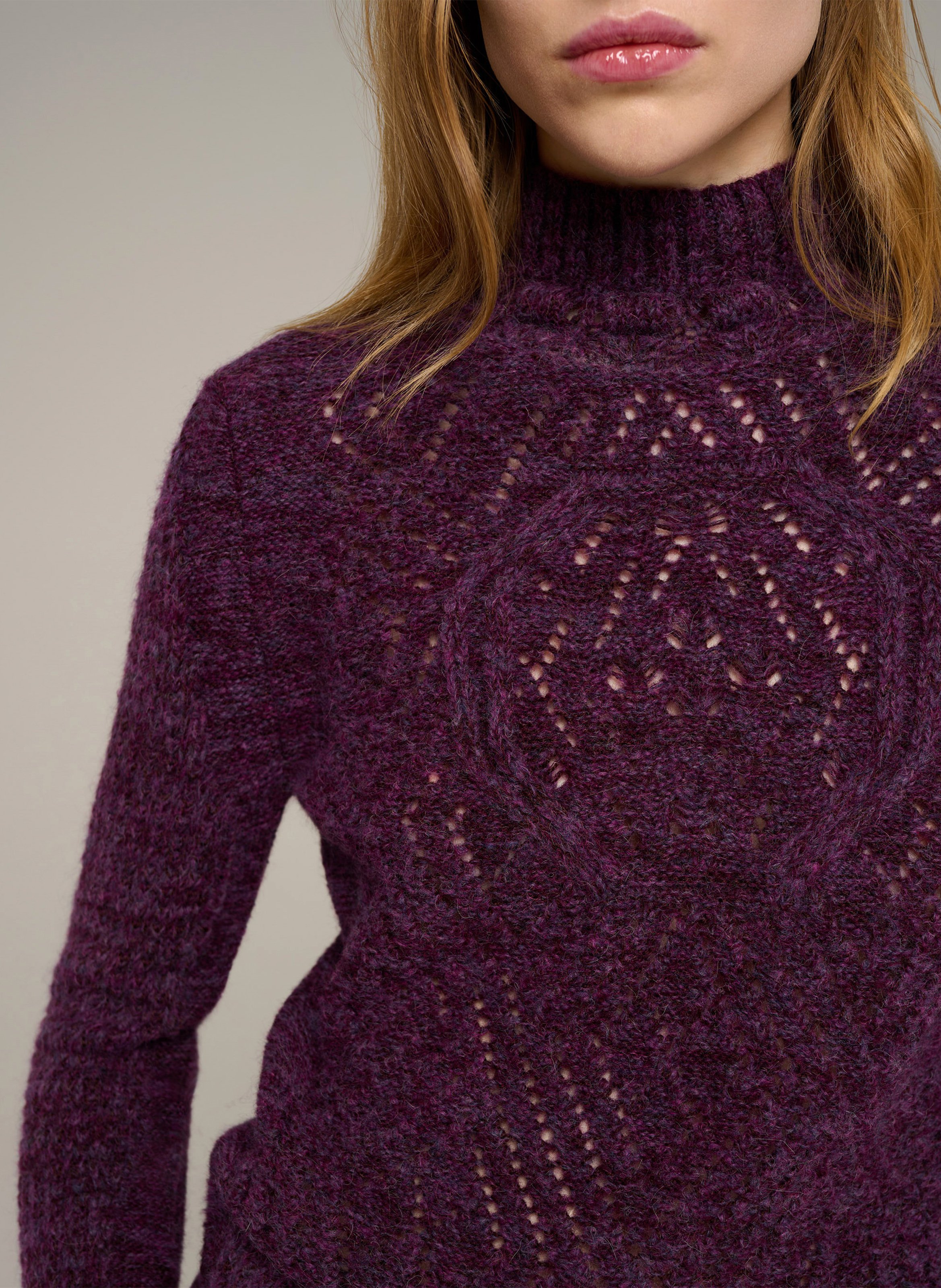 Pull moulant en laine mélangée | Braun COTELAC Damen