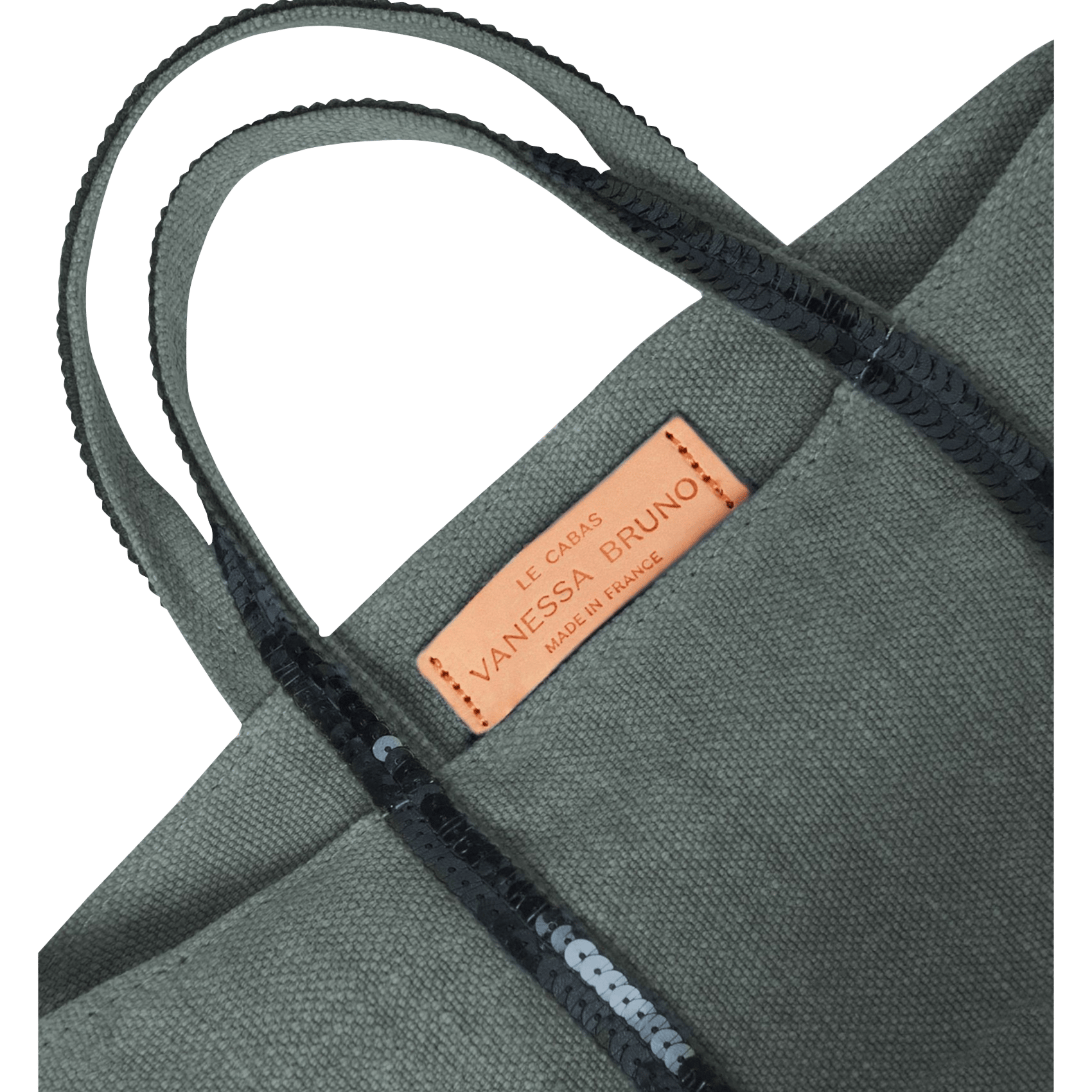 Leinen-Shopper mit Pailletten VANESSA BRUNO Grun