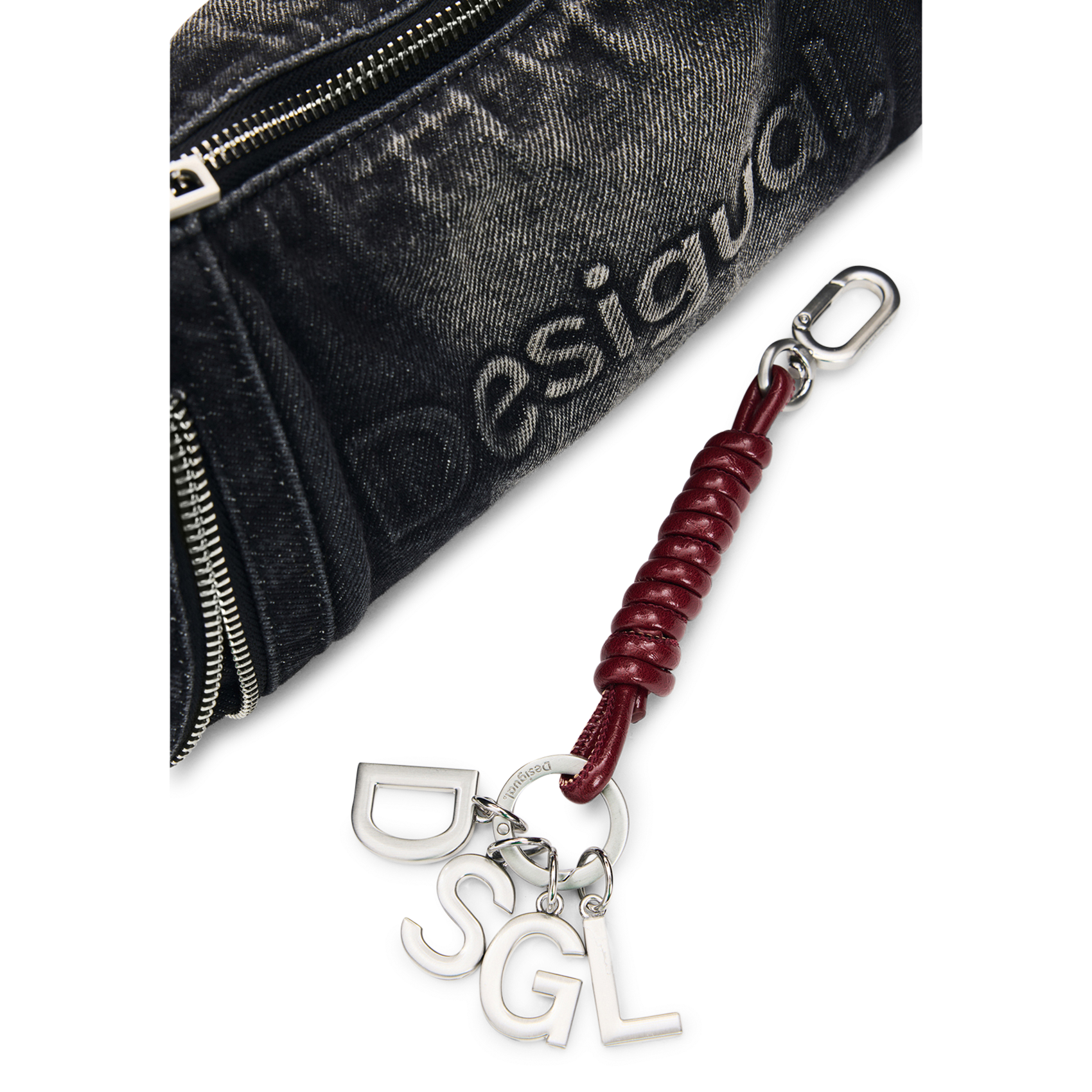 Sac porté épaule en denim de coton mélangé DESIGUAL Noir