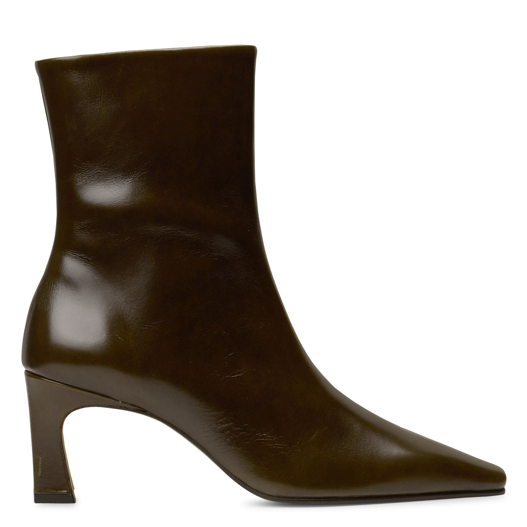 Zip-up leather mid-calf boots BOBBIES