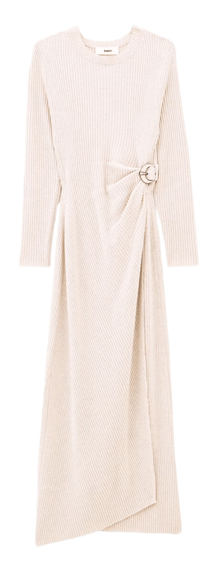 Robe longue cintrée en laine mélangée BA&SH