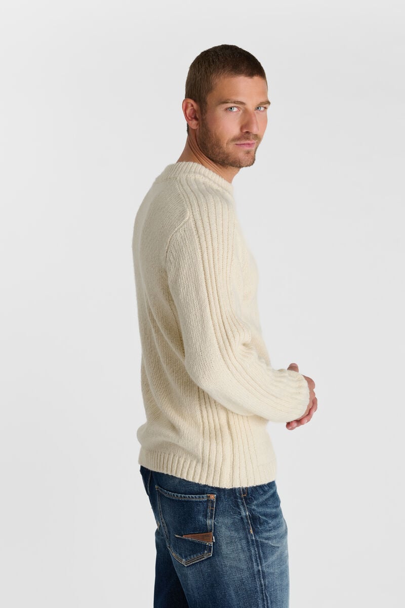 Round-neck sweater LE TEMPS DES CERISES Beige