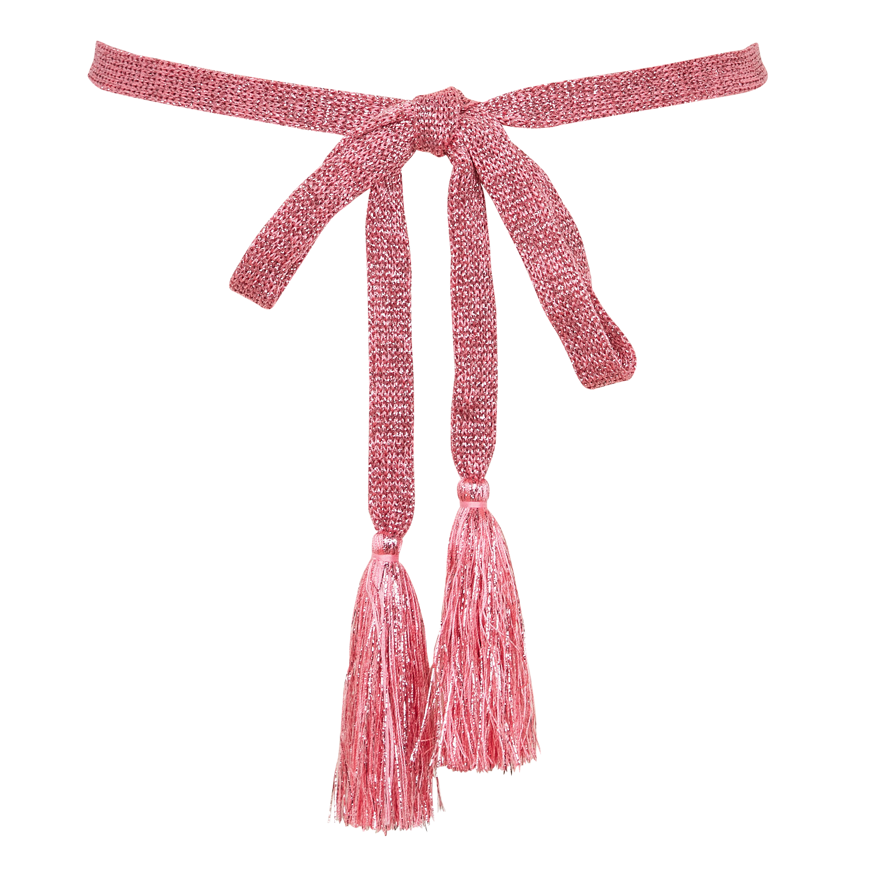 Metallic tie belt MOMONI Pink